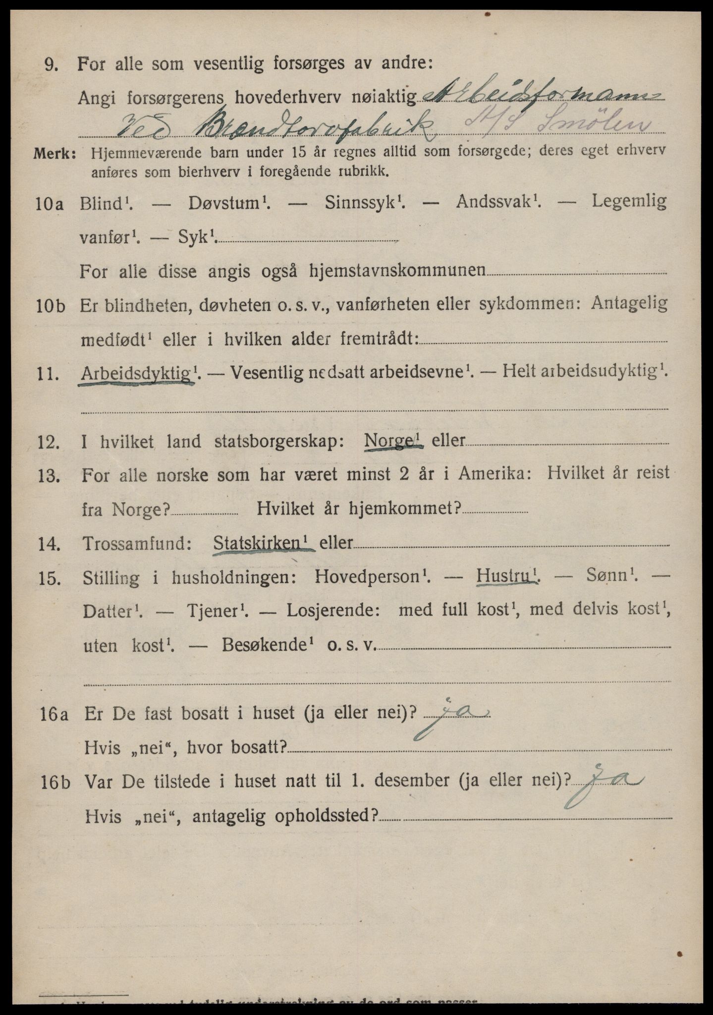 SAT, 1920 census for Edøy, 1920, p. 505