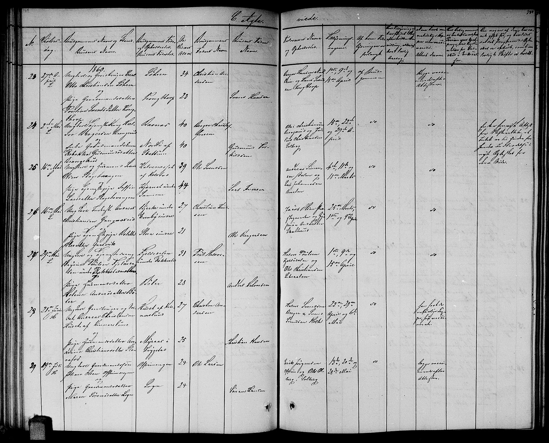 Høland prestekontor Kirkebøker, SAO/A-10346a/G/Ga/L0004: Parish register (copy) no. I 4, 1854-1862, p. 284