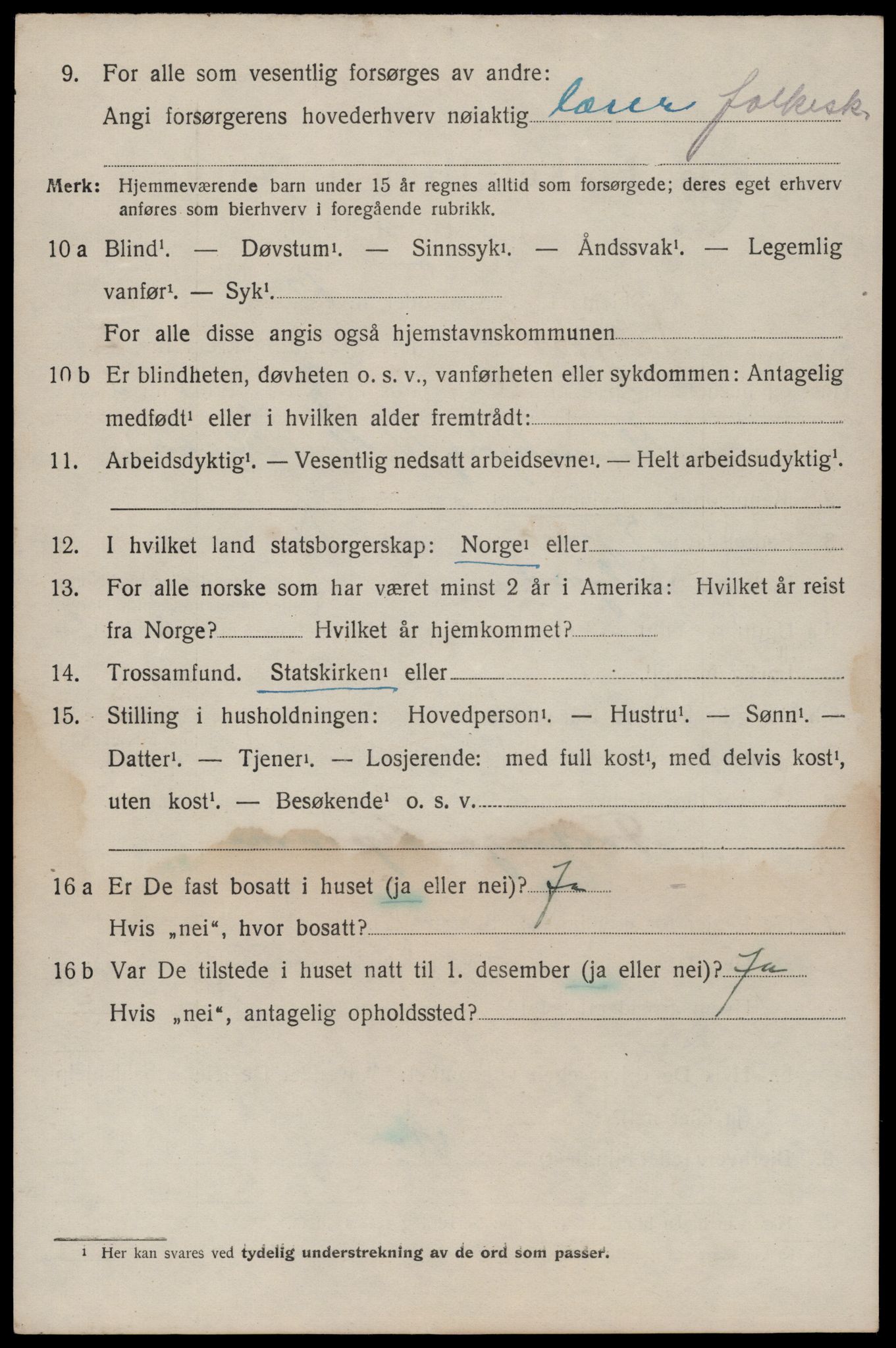 SAKO, 1920 census for Seljord, 1920, p. 1741