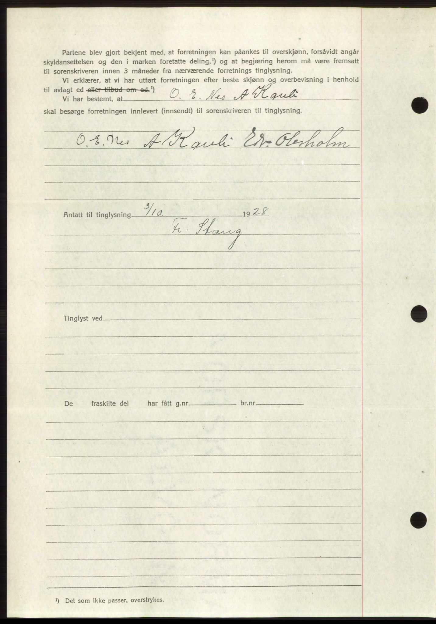 Romsdal sorenskriveri, AV/SAT-A-4149/1/2/2C/L0055: Mortgage book no. 49, 1928-1929, Deed date: 15.10.1928