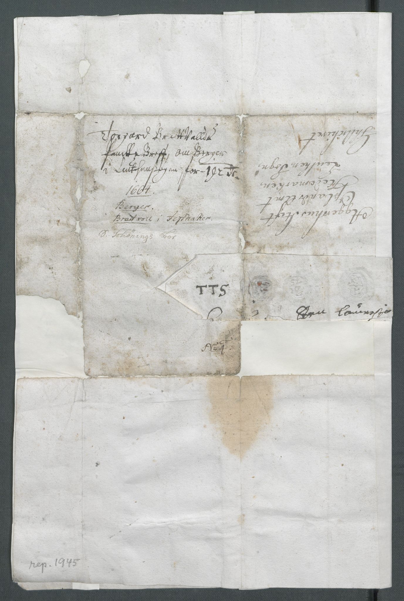 Riksarkivets diplomsamling, AV/RA-EA-5965/F02/L0170: Dokumenter, 1664-1666, p. 24