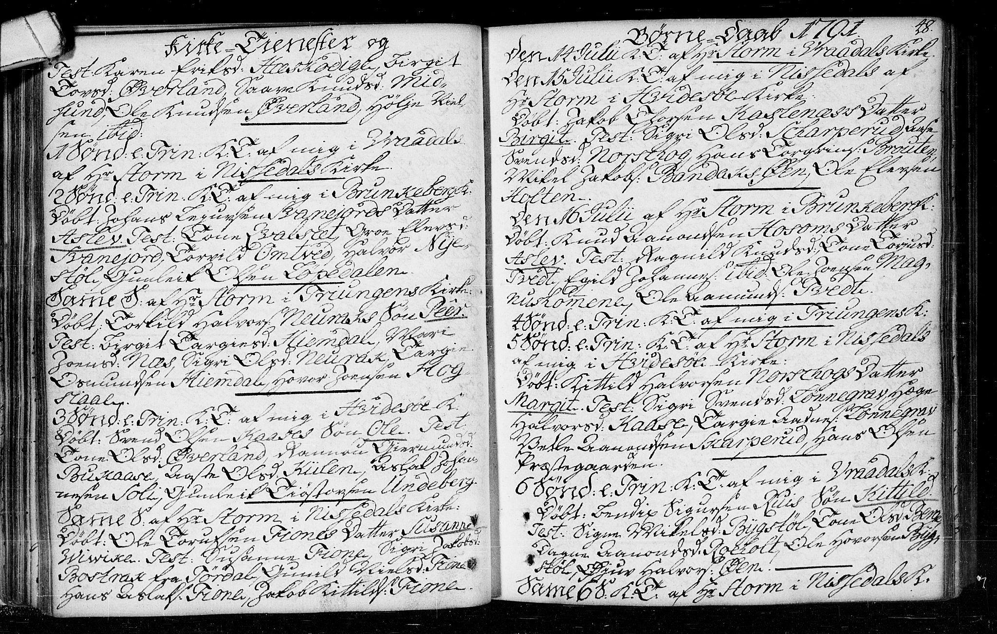 Kviteseid kirkebøker, SAKO/A-276/F/Fa/L0003: Parish register (official) no. I 3, 1787-1799, p. 48