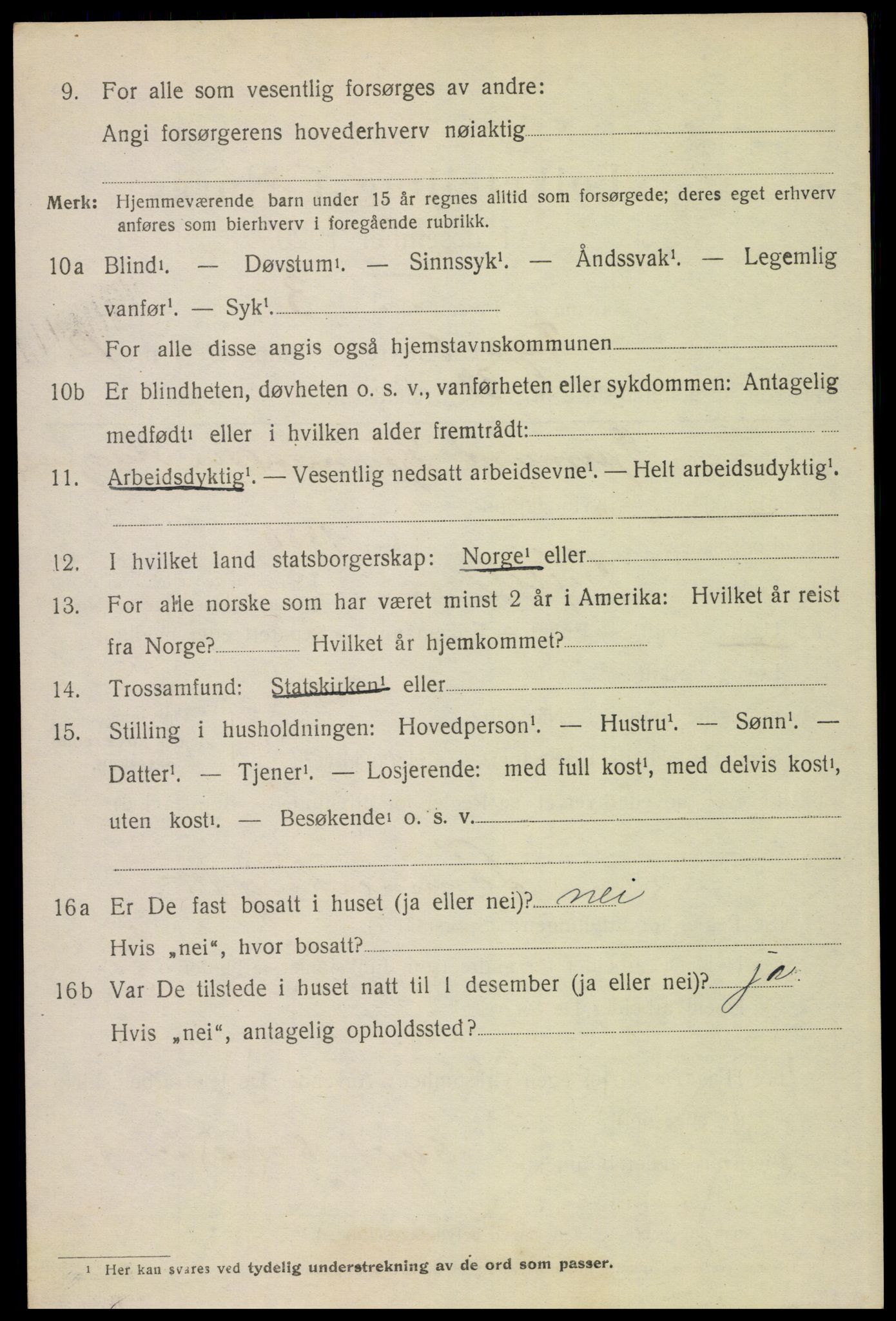 SAH, 1920 census for Trysil, 1920, p. 7566