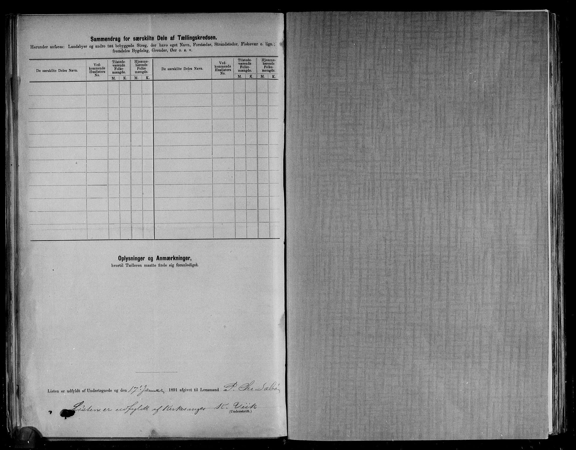 RA, 1891 census for 1537 Voll, 1891, p. 10