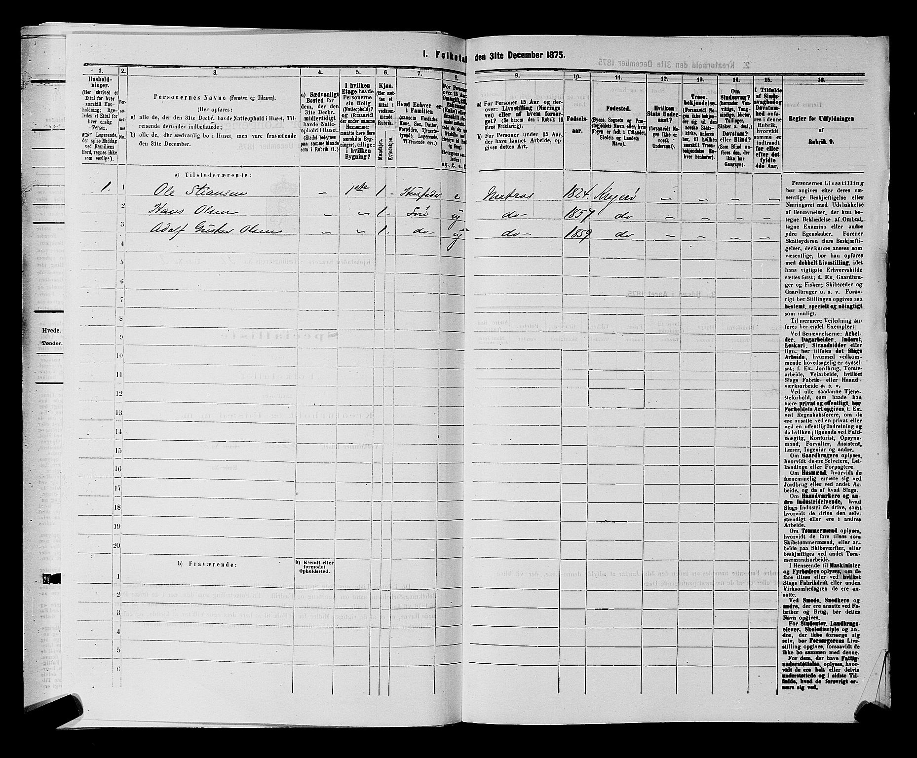 SAKO, 1875 census for 0801P Kragerø, 1875, p. 799