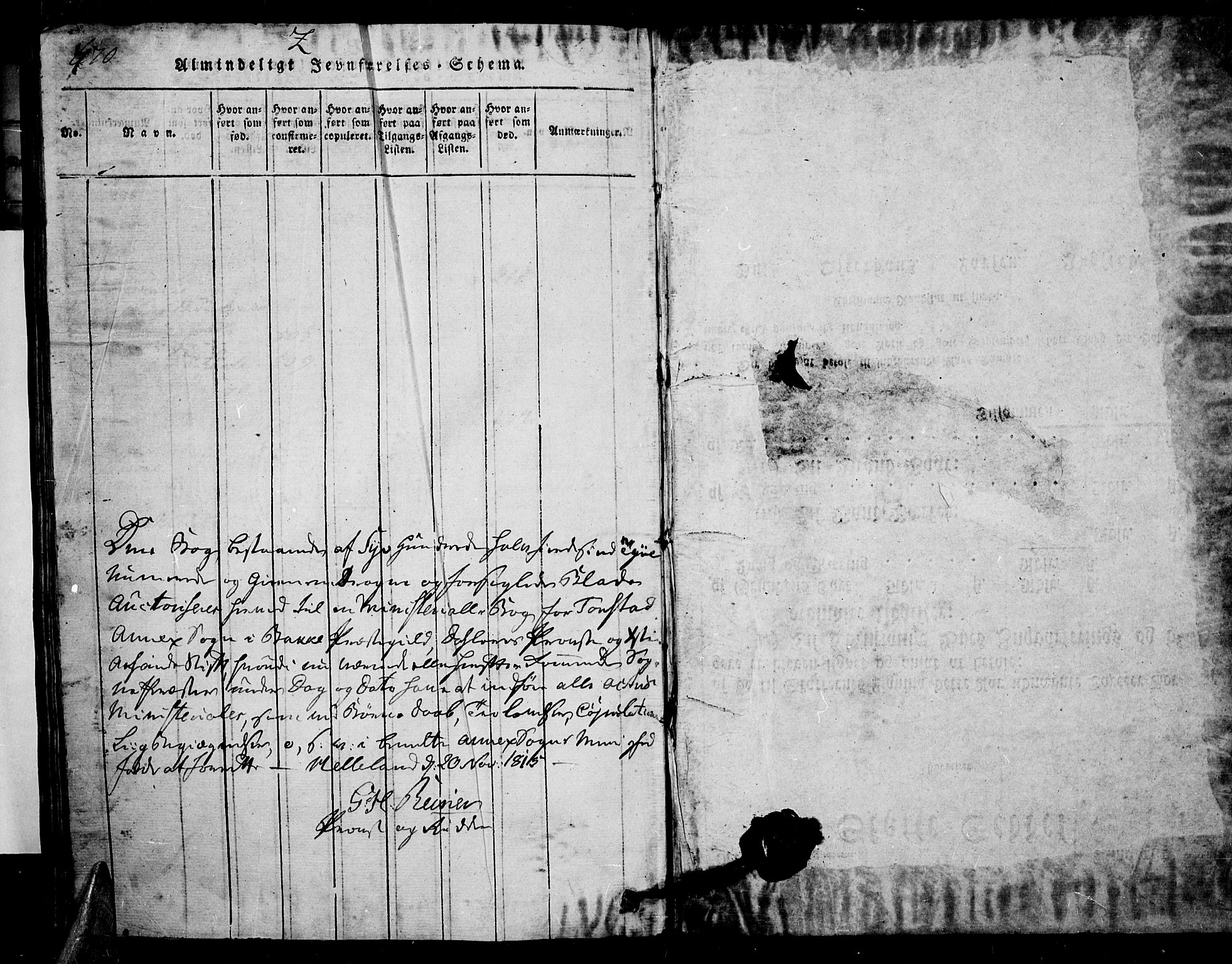Sirdal sokneprestkontor, SAK/1111-0036/F/Fa/Fab/L0001: Parish register (official) no. A 1, 1815-1834, p. 770-771