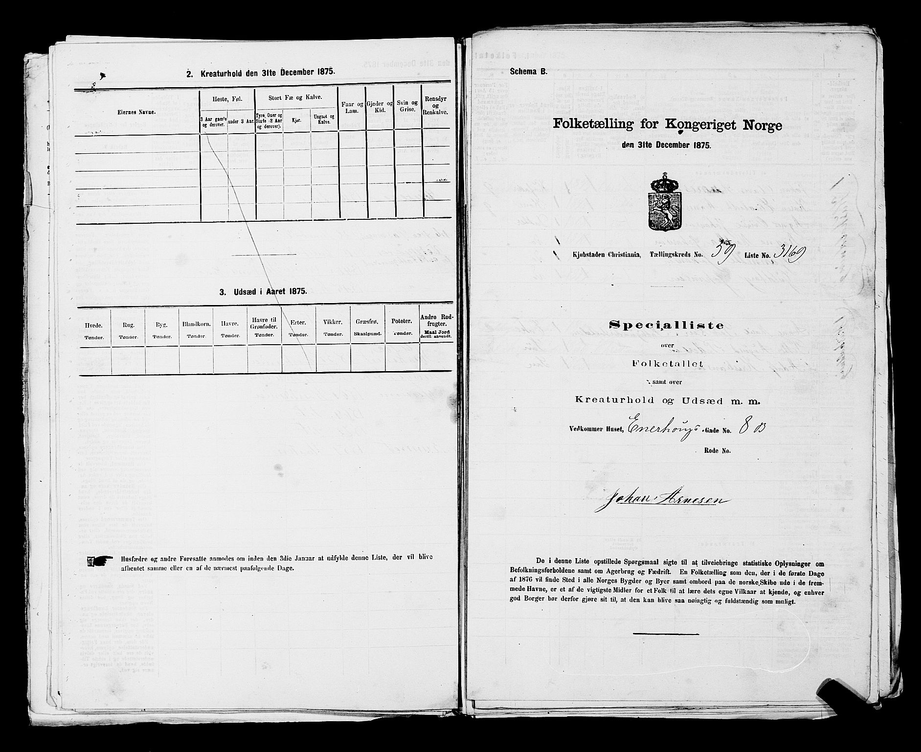 RA, 1875 census for 0301 Kristiania, 1875, p. 8774