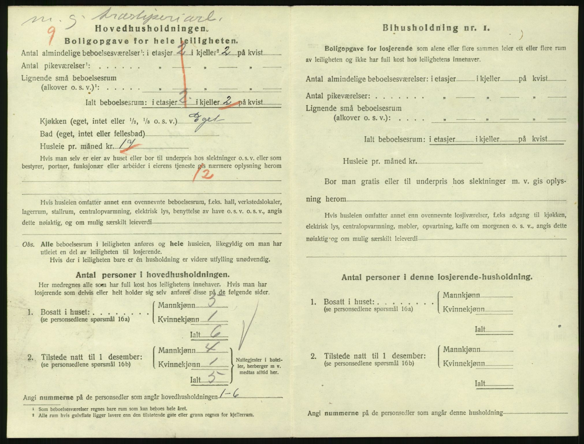 SAKO, 1920 census for Larvik, 1920, p. 3695