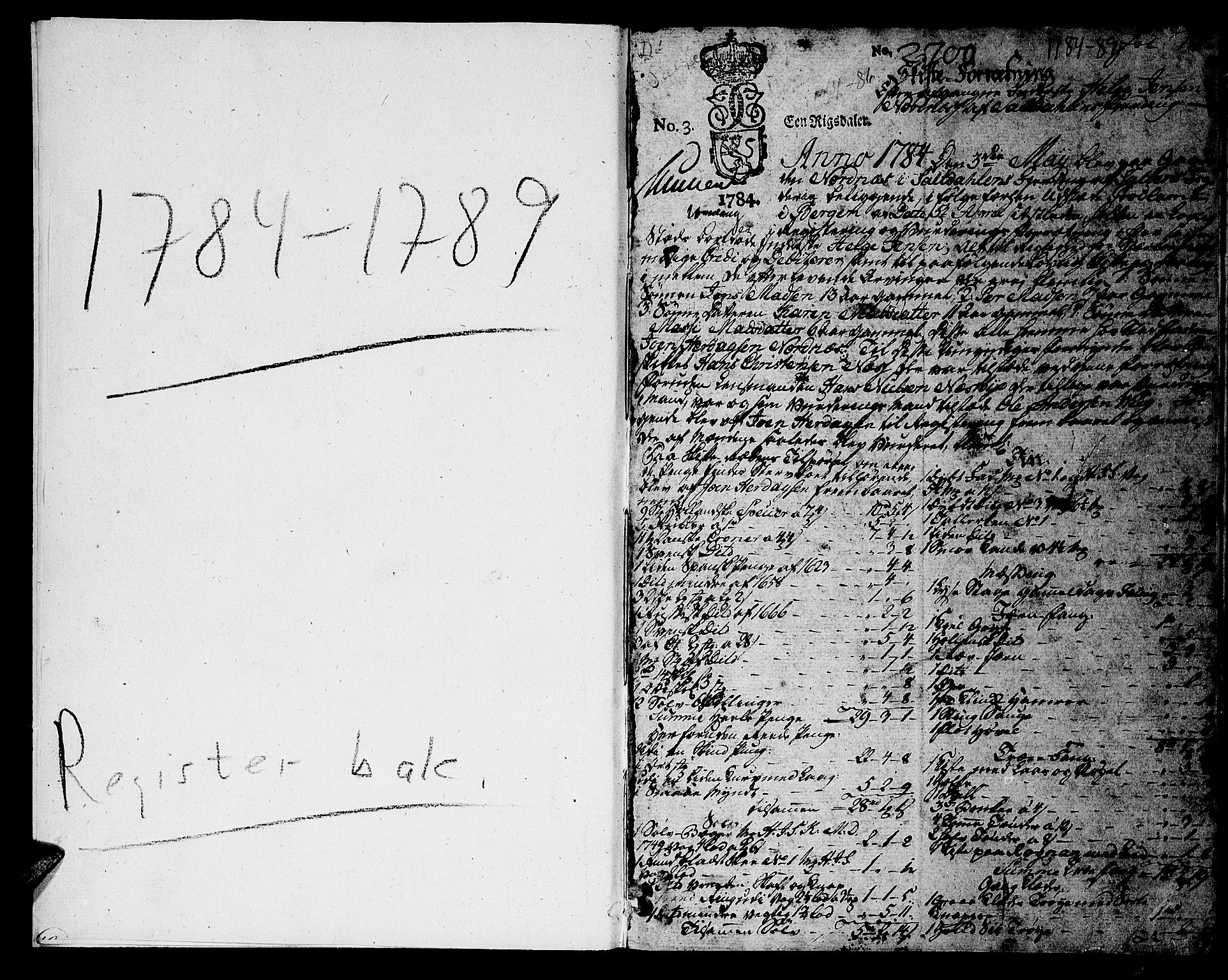 Salten sorenskriveri, AV/SAT-A-4578/1/3/3A/L0024: Skifteprotokoll 12a, 1784-1786, p. 0b-1a