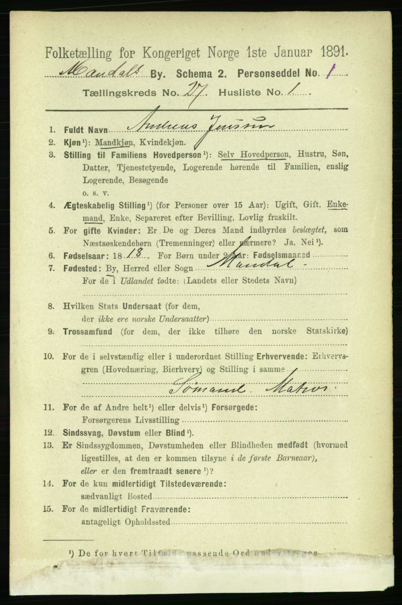 RA, 1891 census for 1002 Mandal, 1891, p. 4881