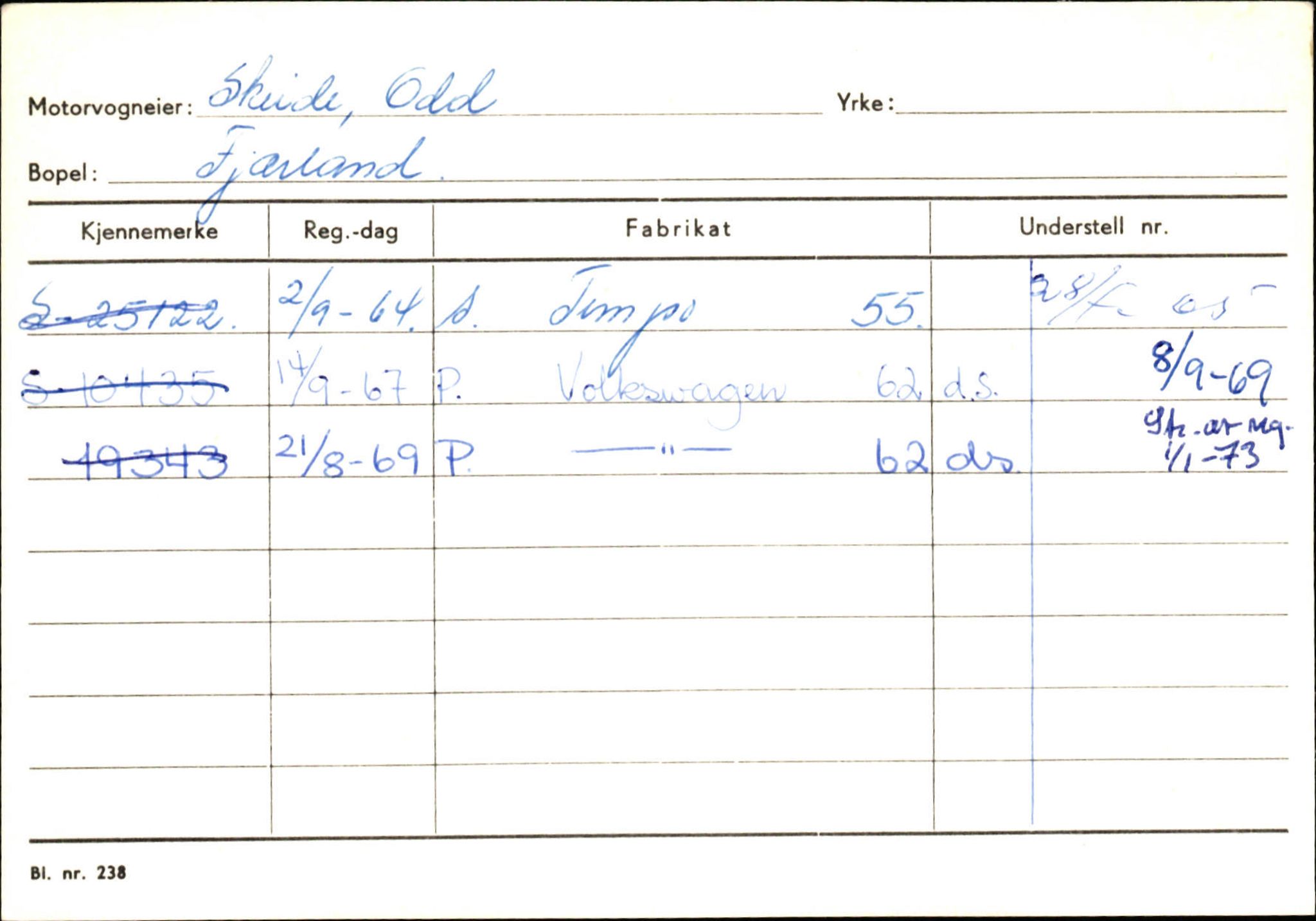 Statens vegvesen, Sogn og Fjordane vegkontor, SAB/A-5301/4/F/L0132: Eigarregister Askvoll A-Å. Balestrand A-Å, 1945-1975, p. 2298