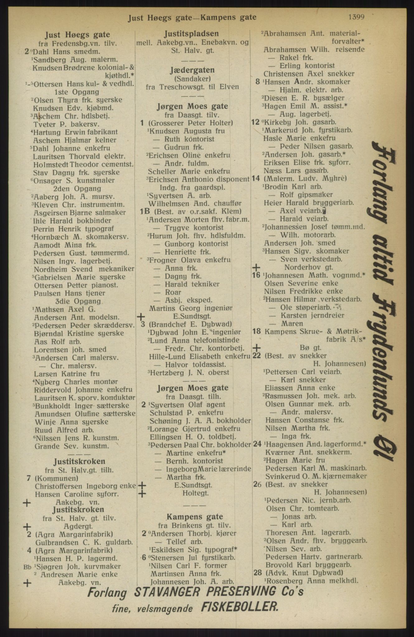 Kristiania/Oslo adressebok, PUBL/-, 1914, p. 1399