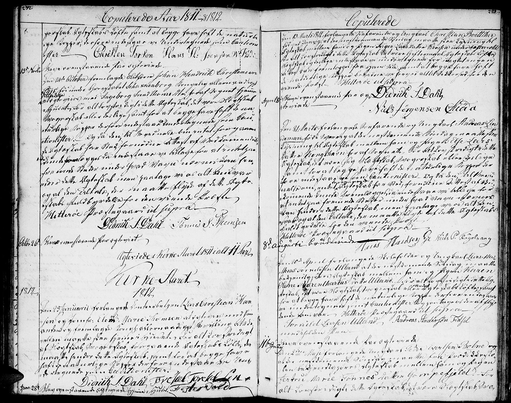 Flekkefjord sokneprestkontor, SAK/1111-0012/F/Fa/Fab/L0002: Parish register (official) no. A 2, 1781-1832, p. 272-273