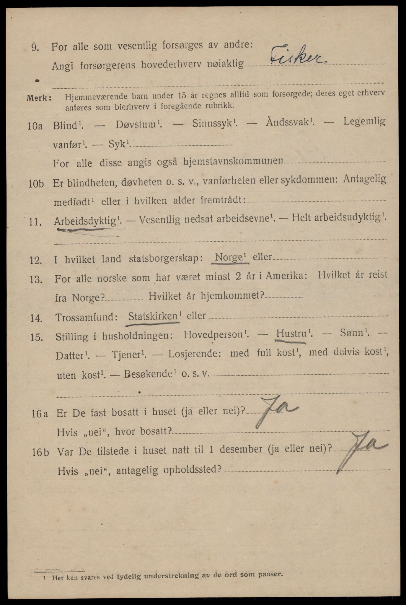 SAST, 1920 census for Stavanger, 1920, p. 106817