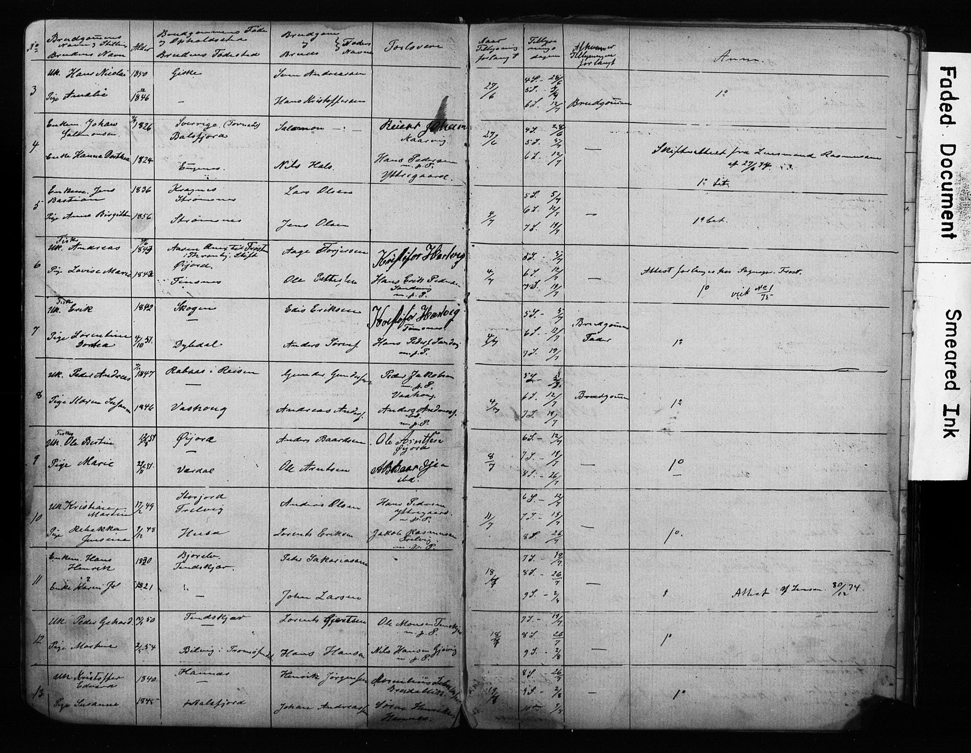 Lenvik sokneprestembete, AV/SATØ-S-1310/I/Ie/L0095: Banns register no. 95, 1868-1890