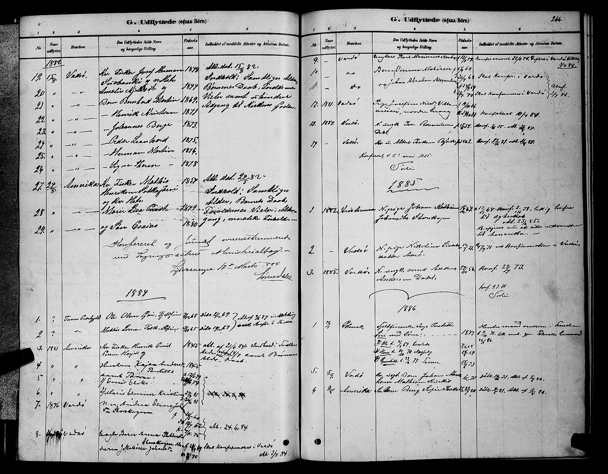 Sør-Varanger sokneprestkontor, SATØ/S-1331/H/Hb/L0003klokker: Parish register (copy) no. 3, 1878-1891, p. 266