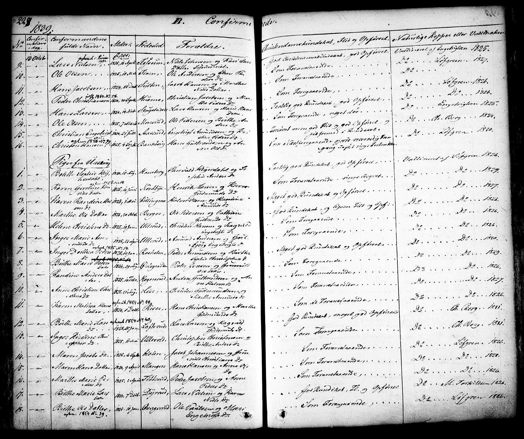 Aurskog prestekontor Kirkebøker, AV/SAO-A-10304a/F/Fa/L0006: Parish register (official) no. I 6, 1829-1853, p. 228