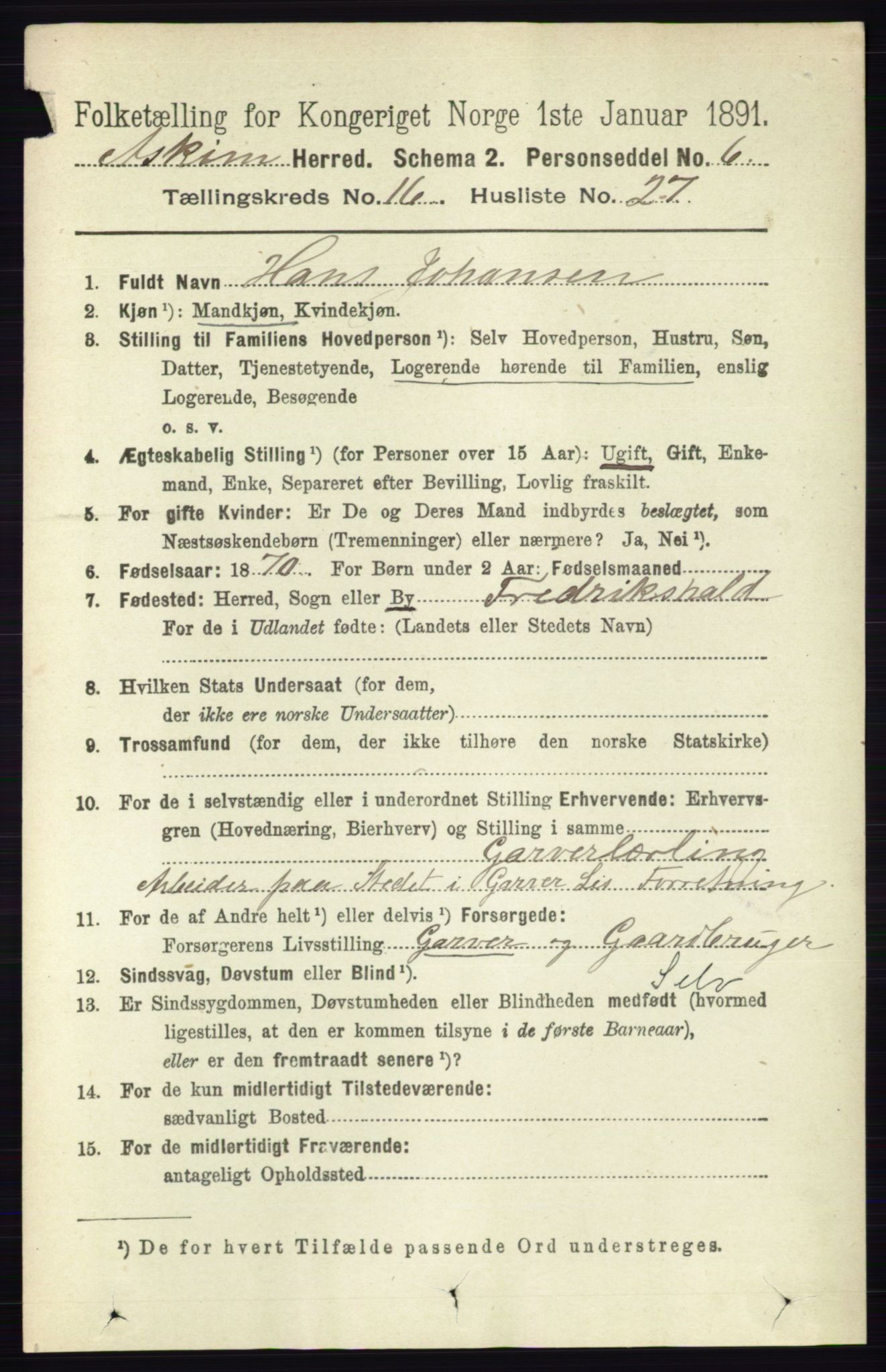 RA, 1891 census for 0124 Askim, 1891, p. 2801