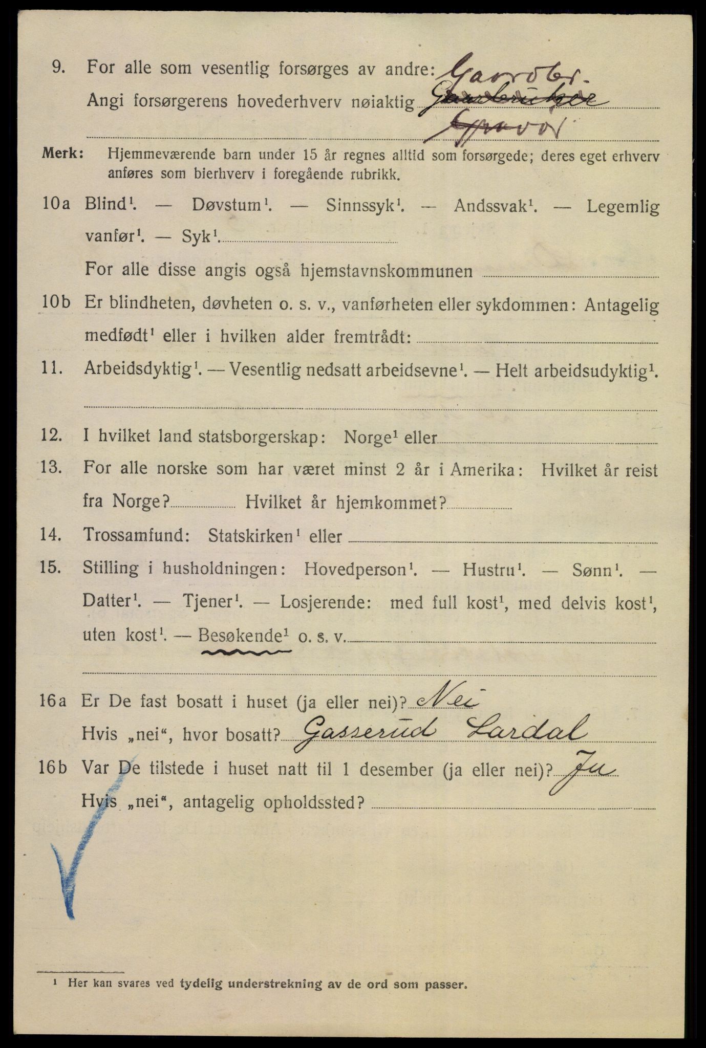 SAKO, 1920 census for Drammen, 1920, p. 53284