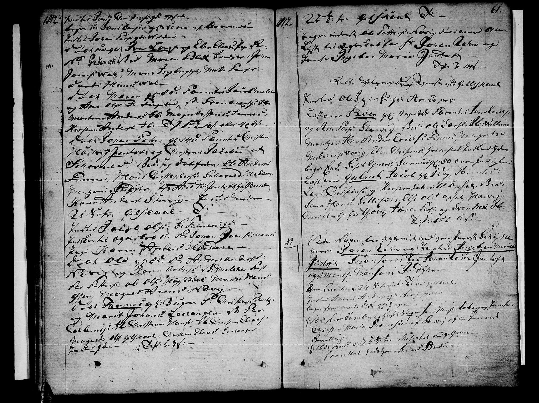 Ministerialprotokoller, klokkerbøker og fødselsregistre - Nordland, SAT/A-1459/805/L0095: Parish register (official) no. 805A02, 1805-1826, p. 61