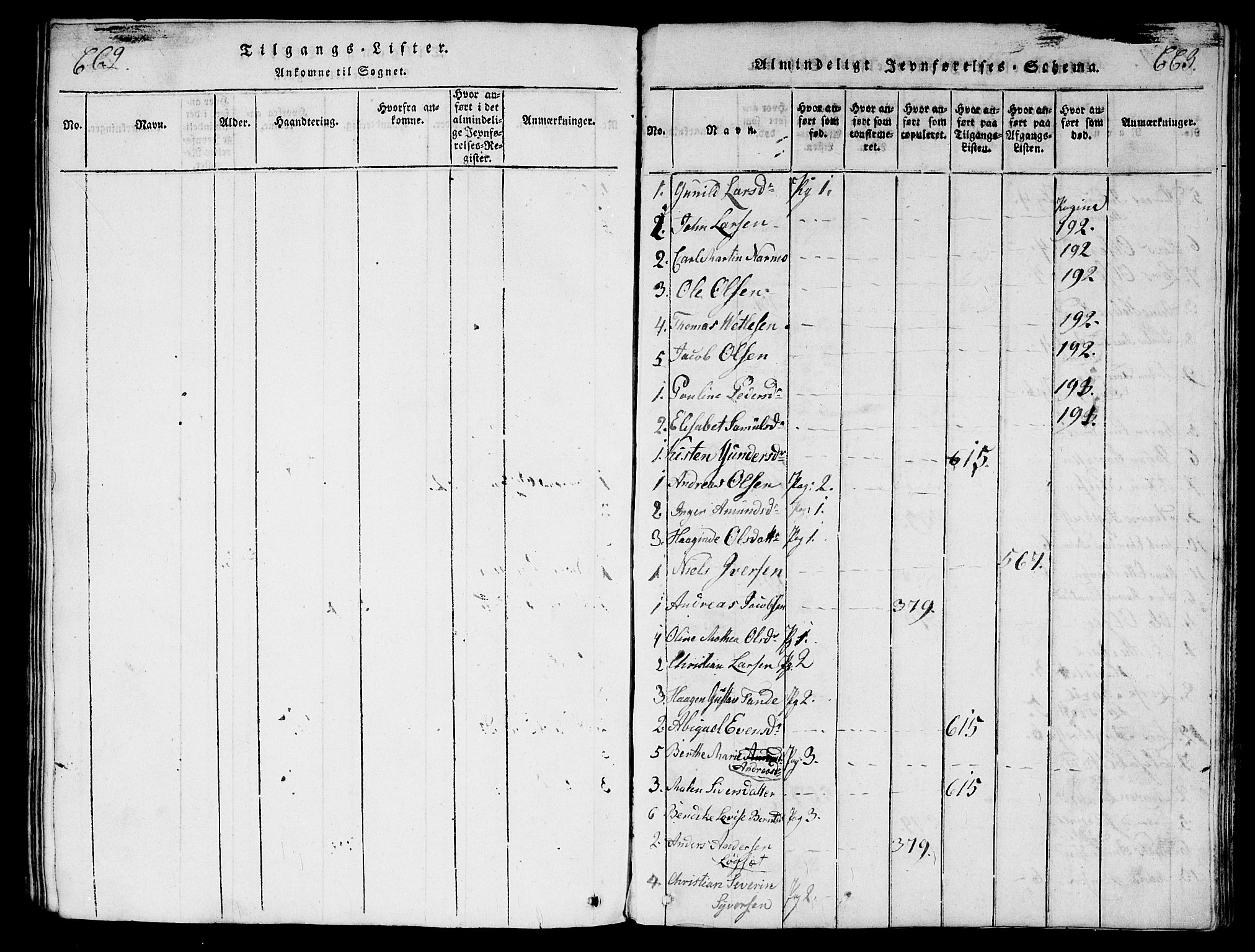 Garnisonsmenigheten Kirkebøker, SAO/A-10846/G/Ga/L0003: Parish register (copy) no. 3, 1815-1819, p. 662-663