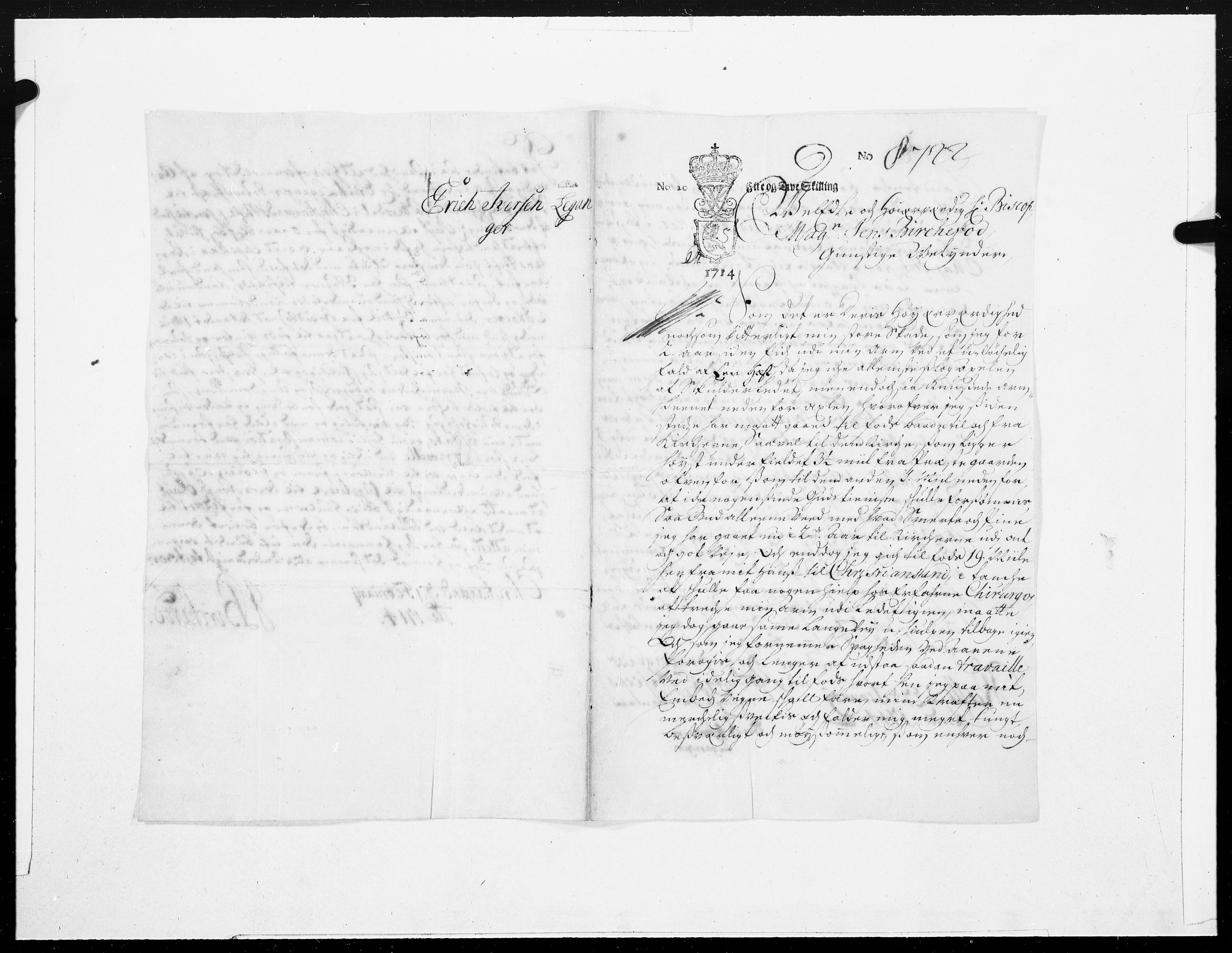 Danske Kanselli 1572-1799, RA/EA-3023/F/Fc/Fcc/Fcca/L0077: Norske innlegg 1572-1799, 1715, p. 2