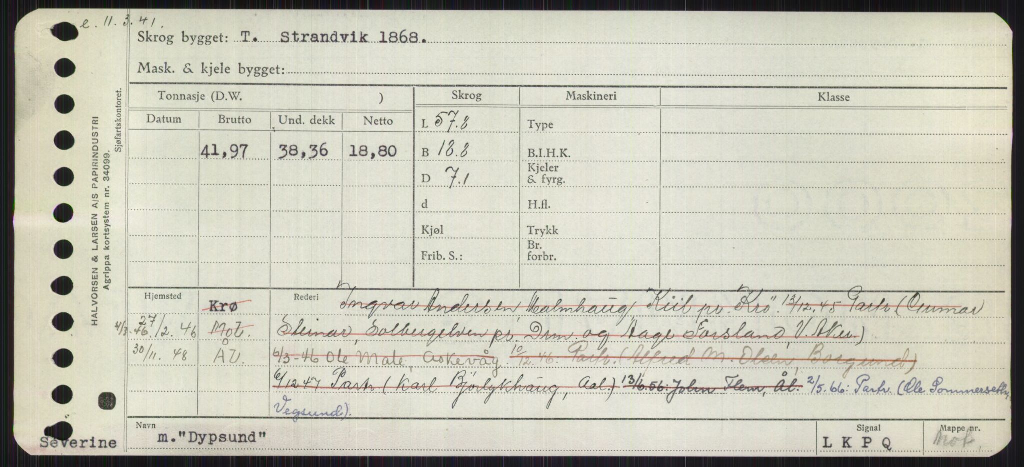 Sjøfartsdirektoratet med forløpere, Skipsmålingen, AV/RA-S-1627/H/Ha/L0001/0002: Fartøy, A-Eig / Fartøy Bjør-Eig, p. 917