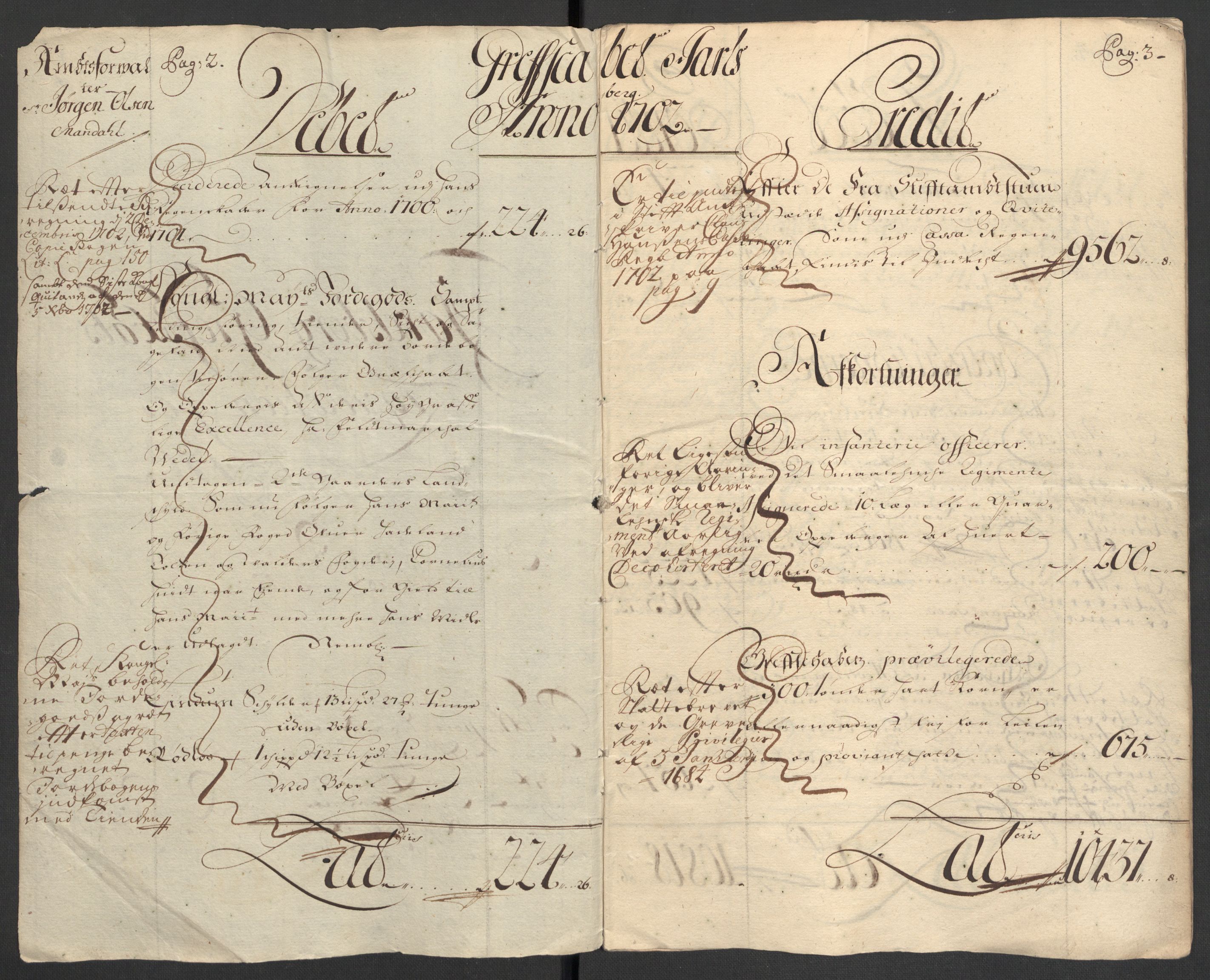 Rentekammeret inntil 1814, Reviderte regnskaper, Fogderegnskap, RA/EA-4092/R32/L1870: Fogderegnskap Jarlsberg grevskap, 1702, p. 4
