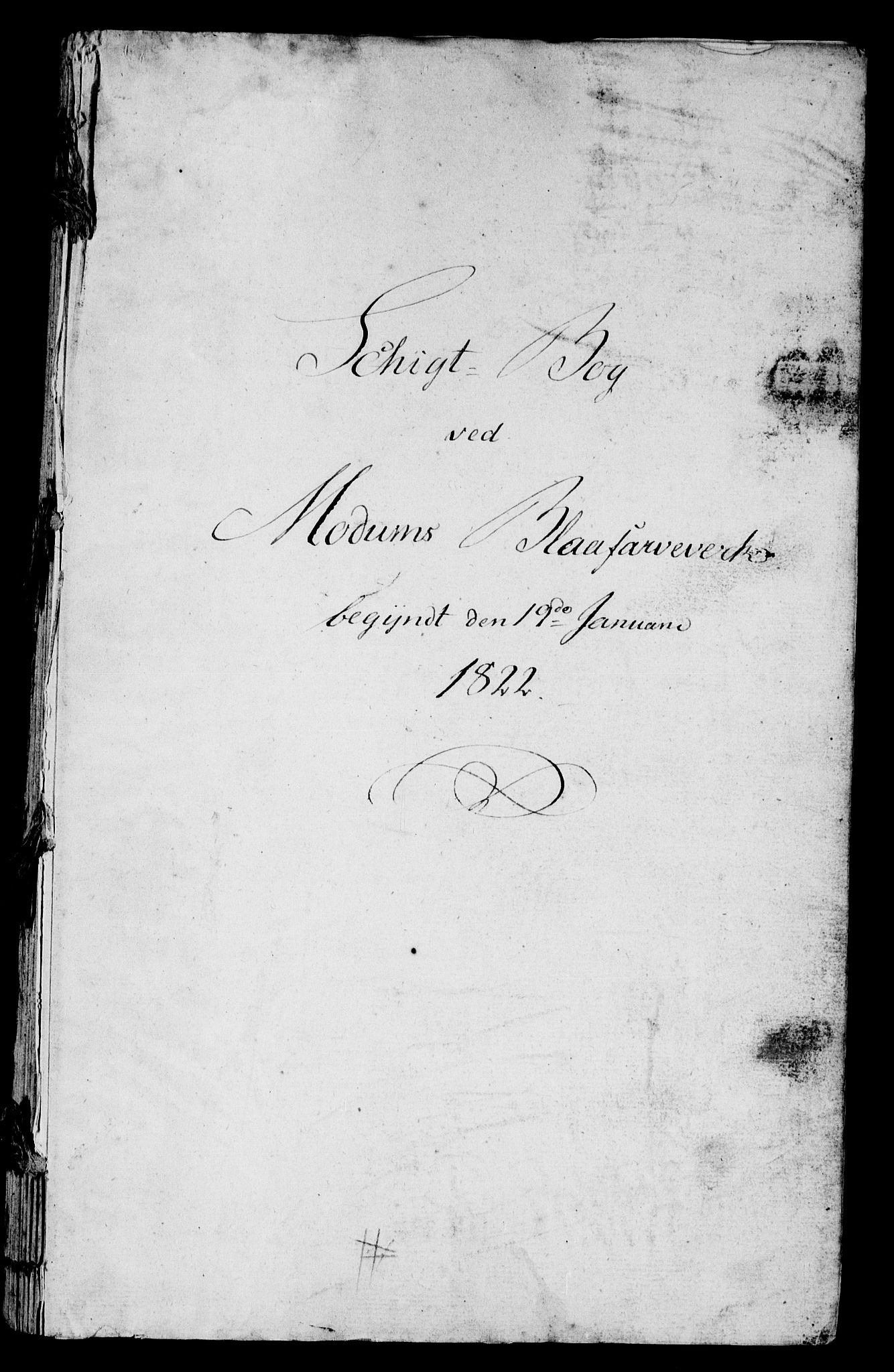 Modums Blaafarveværk, RA/PA-0157/G/Gd/Gdb/L0204: Schigt-Bog ved Modums Blaafarveverk (Regning over utgiftene ved farveverket), 1822-1825, p. 2