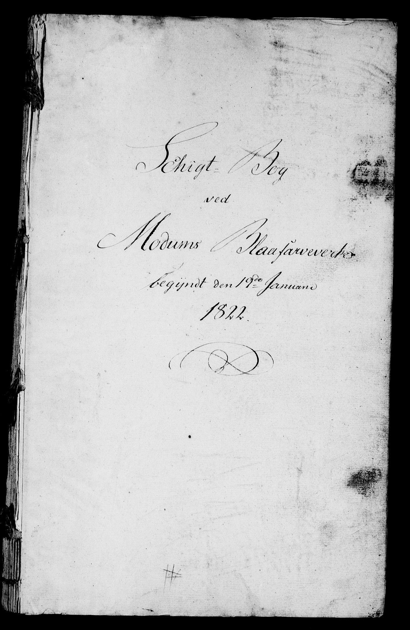Modums Blaafarveværk, AV/RA-PA-0157/G/Gd/Gdb/L0204: Schigt-Bog ved Modums Blaafarveverk (Regning over utgiftene ved farveverket), 1822-1825, p. 2