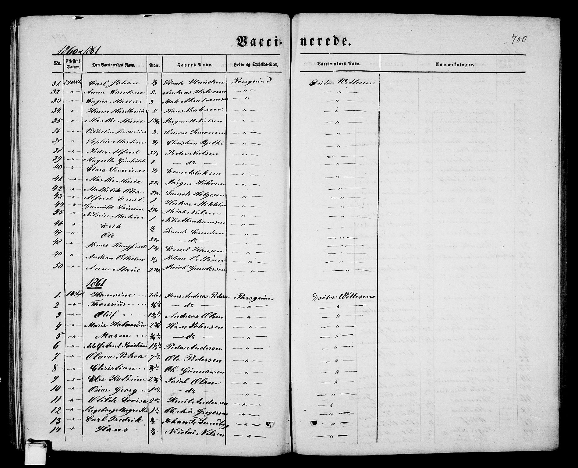 Porsgrunn kirkebøker , SAKO/A-104/G/Gb/L0004: Parish register (copy) no. II 4, 1853-1882, p. 700