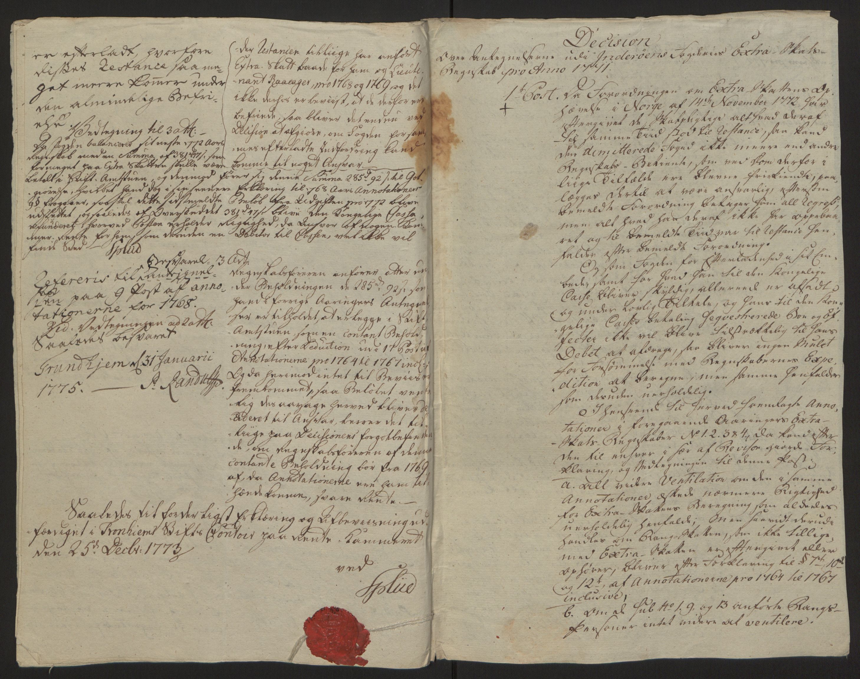Rentekammeret inntil 1814, Reviderte regnskaper, Fogderegnskap, RA/EA-4092/R63/L4420: Ekstraskatten Inderøy, 1762-1772, p. 595