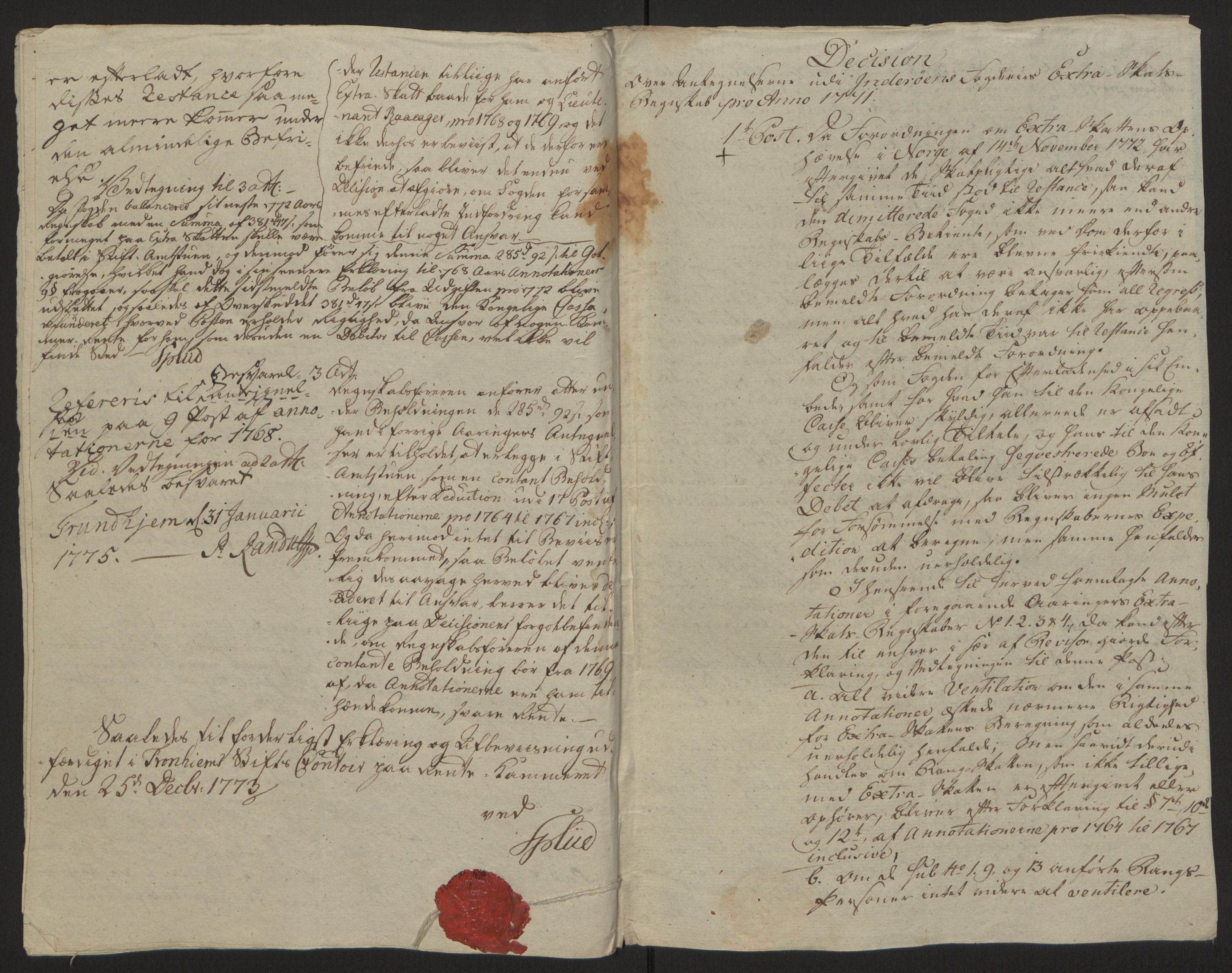 Rentekammeret inntil 1814, Reviderte regnskaper, Fogderegnskap, AV/RA-EA-4092/R63/L4420: Ekstraskatten Inderøy, 1762-1772, p. 595