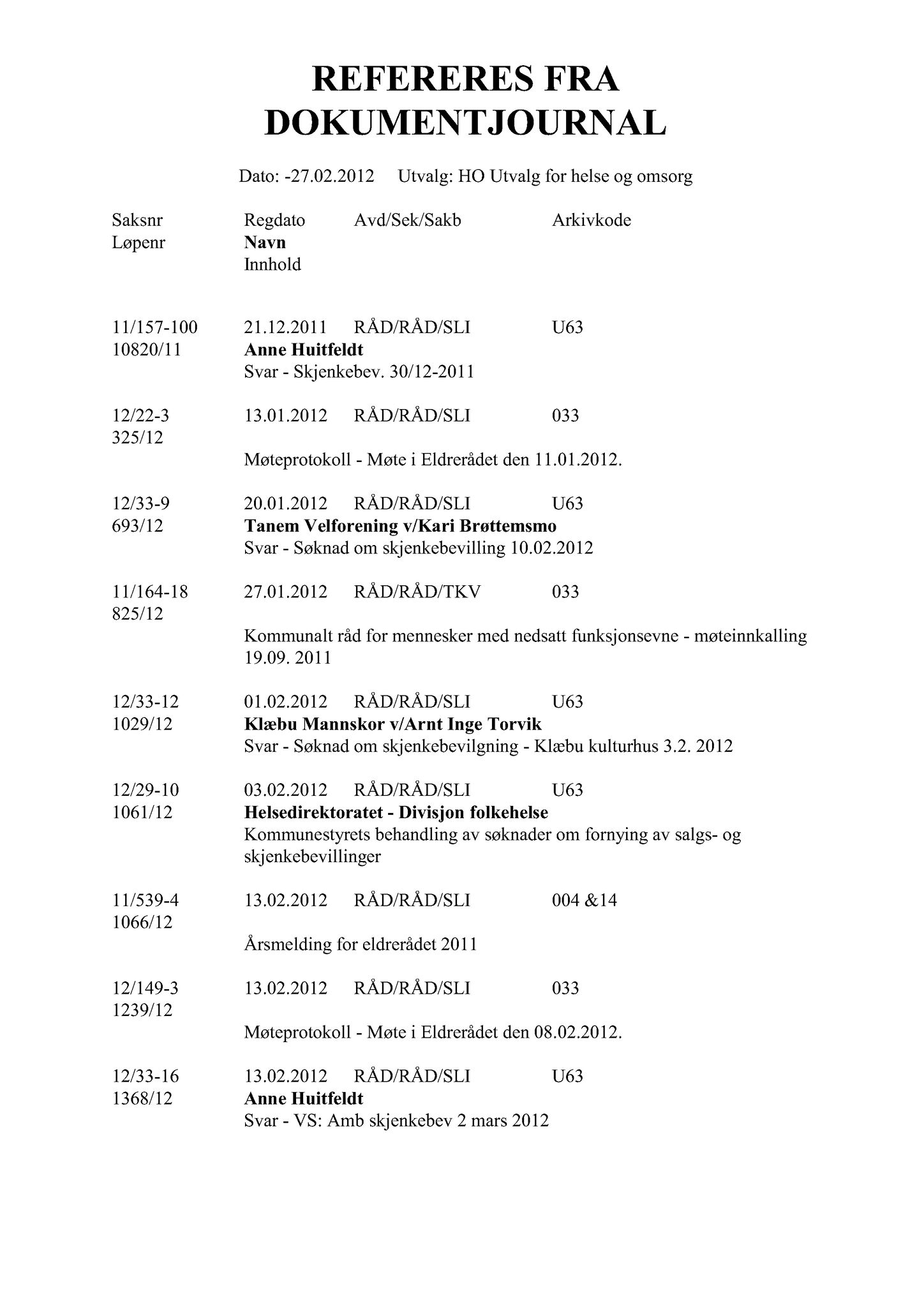 Klæbu Kommune, TRKO/KK/05-UOm/L003: Utvalg for omsorg - Møtedokumenter, 2012, p. 69