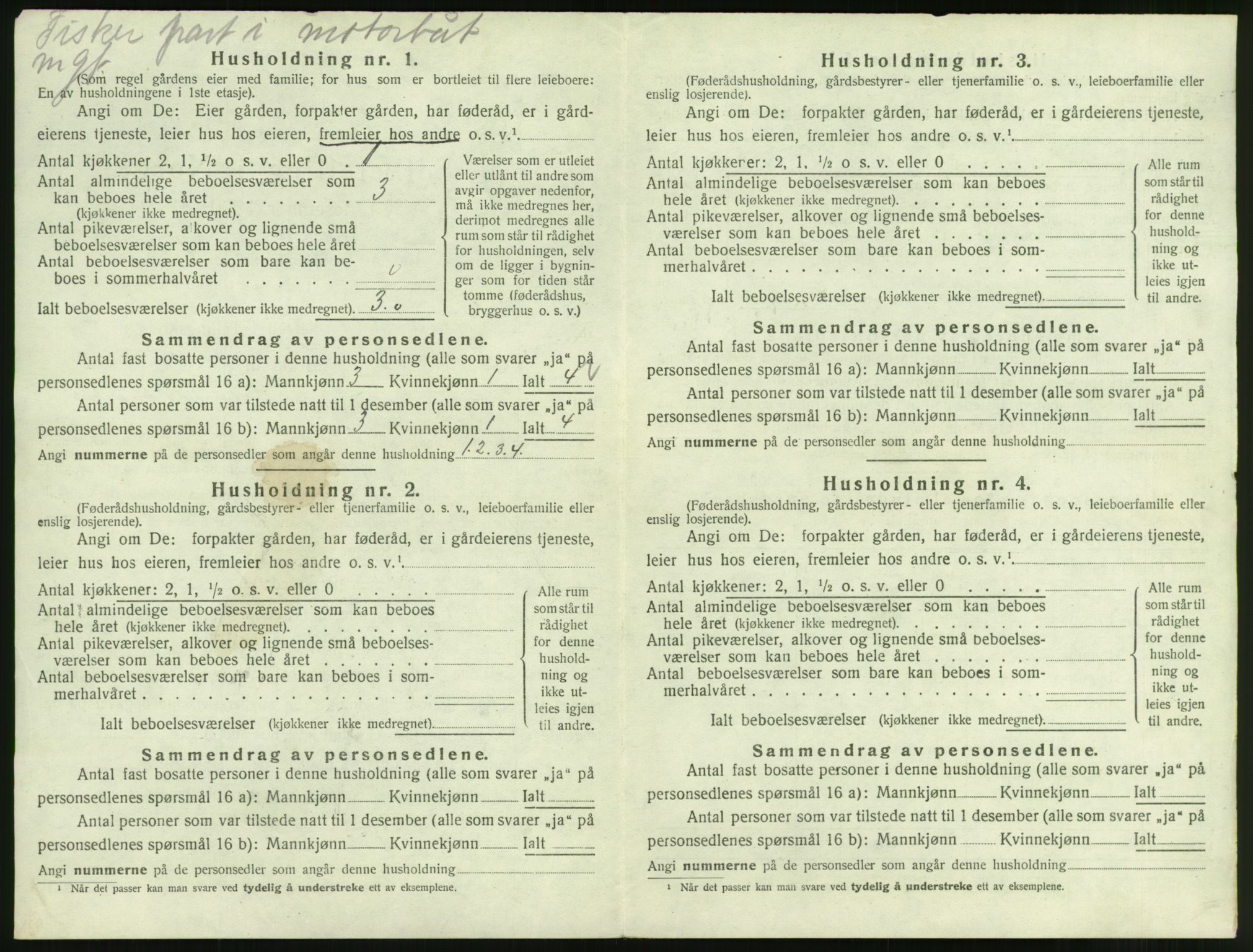 SAT, 1920 census for Gjemnes, 1920, p. 259