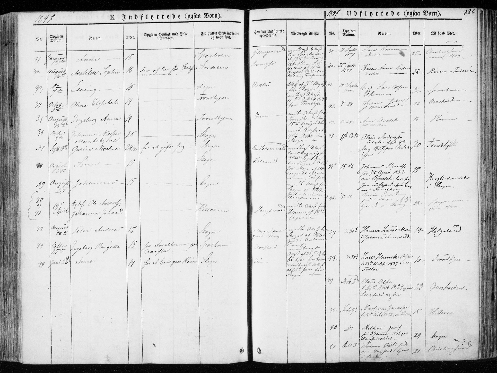 Ministerialprotokoller, klokkerbøker og fødselsregistre - Nord-Trøndelag, SAT/A-1458/723/L0239: Parish register (official) no. 723A08, 1841-1851, p. 326