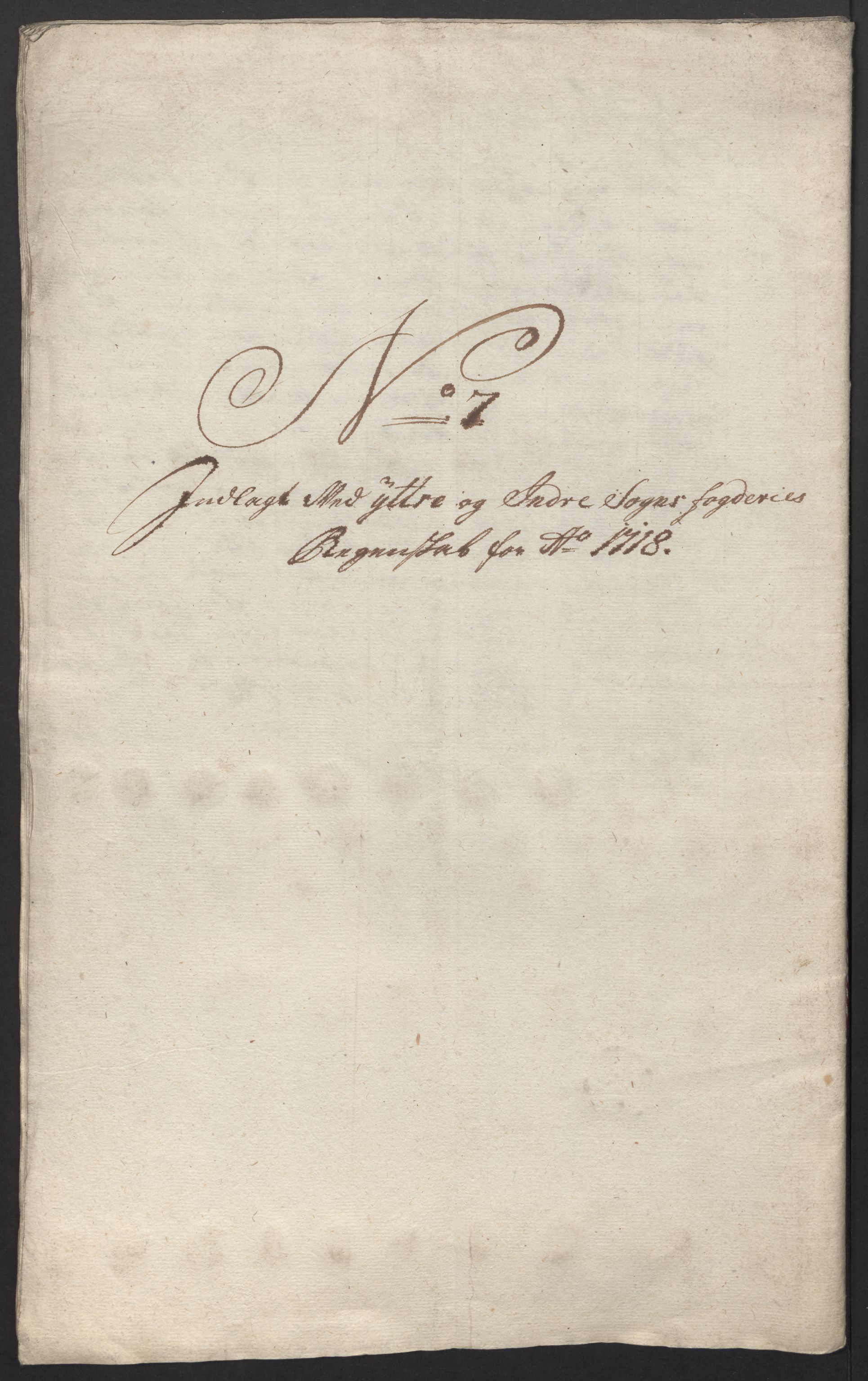 Rentekammeret inntil 1814, Reviderte regnskaper, Fogderegnskap, AV/RA-EA-4092/R52/L3321: Fogderegnskap Sogn, 1717-1718, p. 524