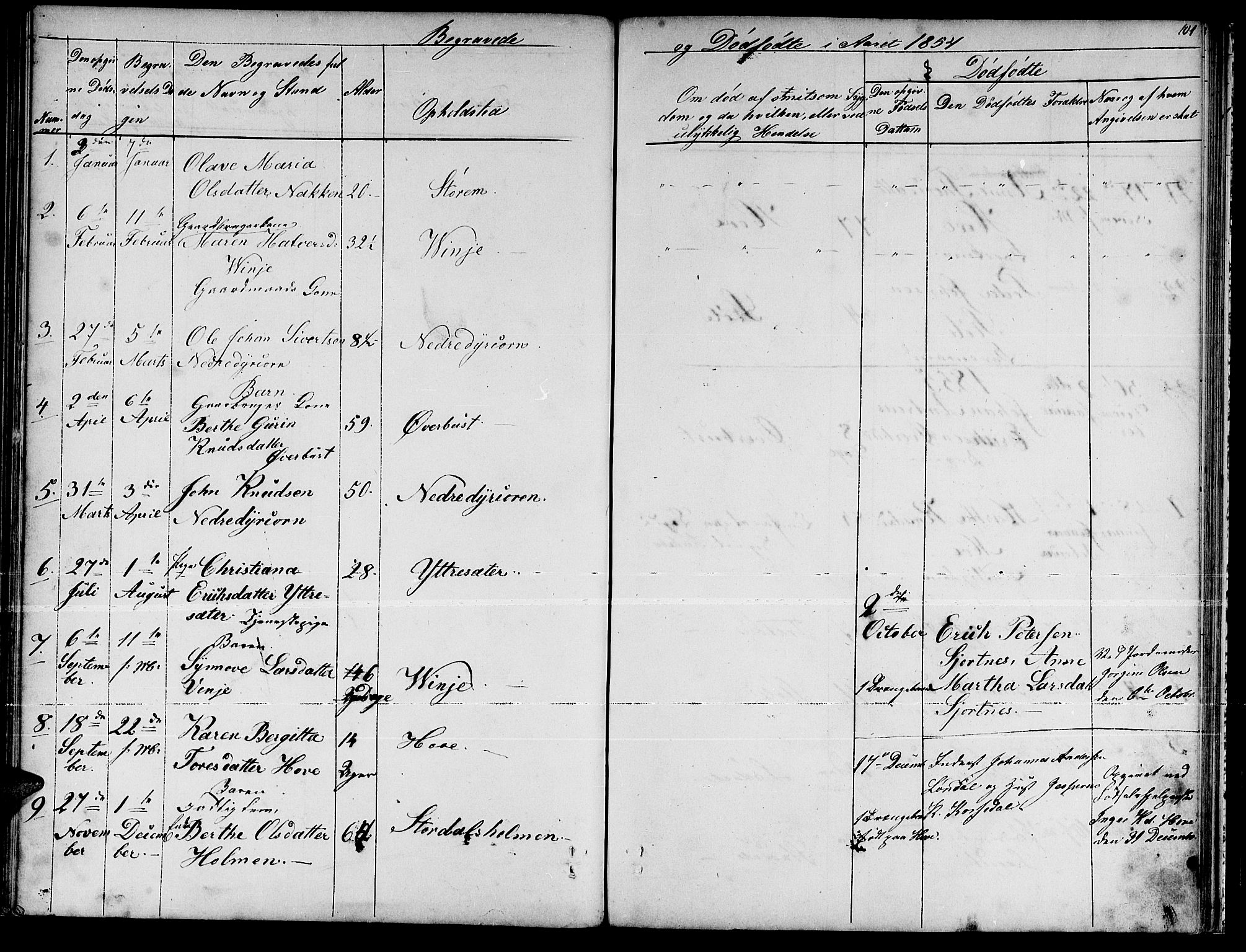 Ministerialprotokoller, klokkerbøker og fødselsregistre - Møre og Romsdal, SAT/A-1454/521/L0300: Parish register (copy) no. 521C01, 1854-1881, p. 101