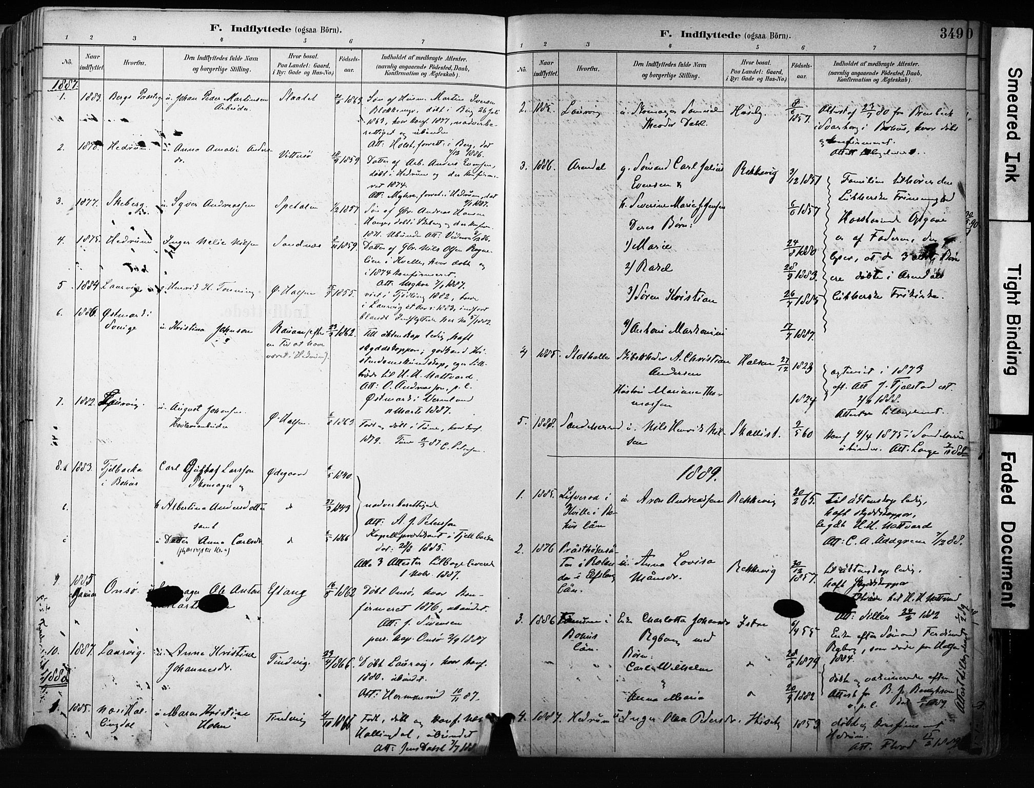Tjølling kirkebøker, SAKO/A-60/F/Fa/L0009: Parish register (official) no. 9, 1887-1905, p. 349