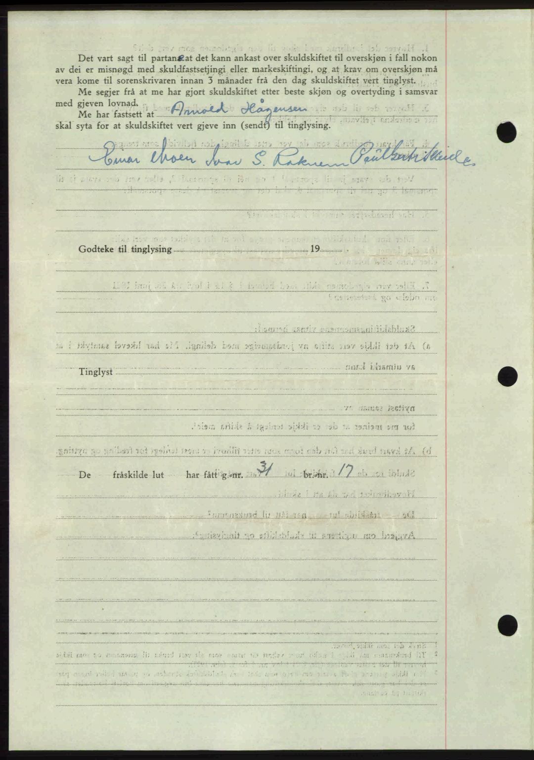 Romsdal sorenskriveri, AV/SAT-A-4149/1/2/2C: Mortgage book no. A23, 1947-1947, Diary no: : 1350/1947