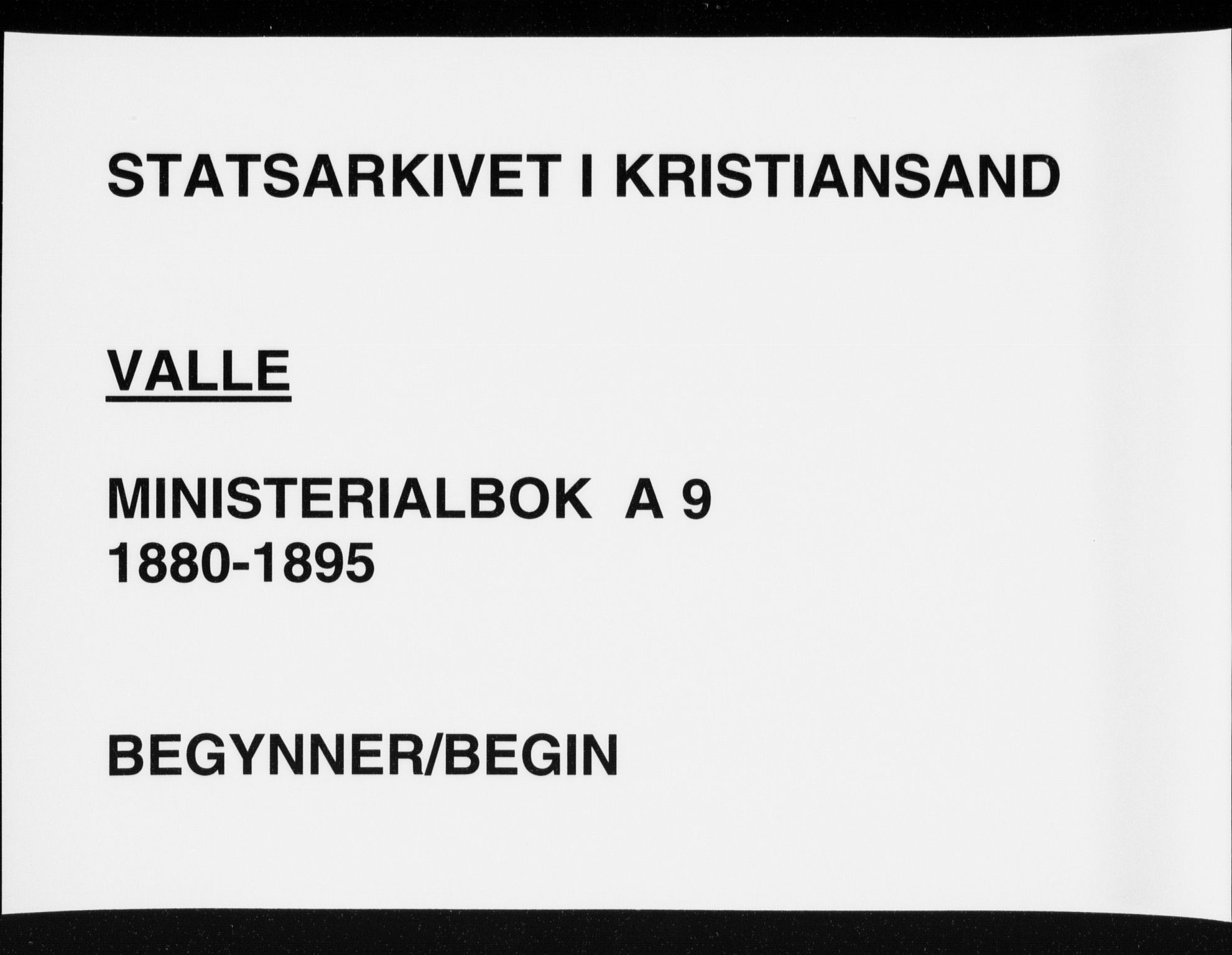 Sør-Audnedal sokneprestkontor, AV/SAK-1111-0039/F/Fa/Fab/L0009: Parish register (official) no. A 9, 1880-1895