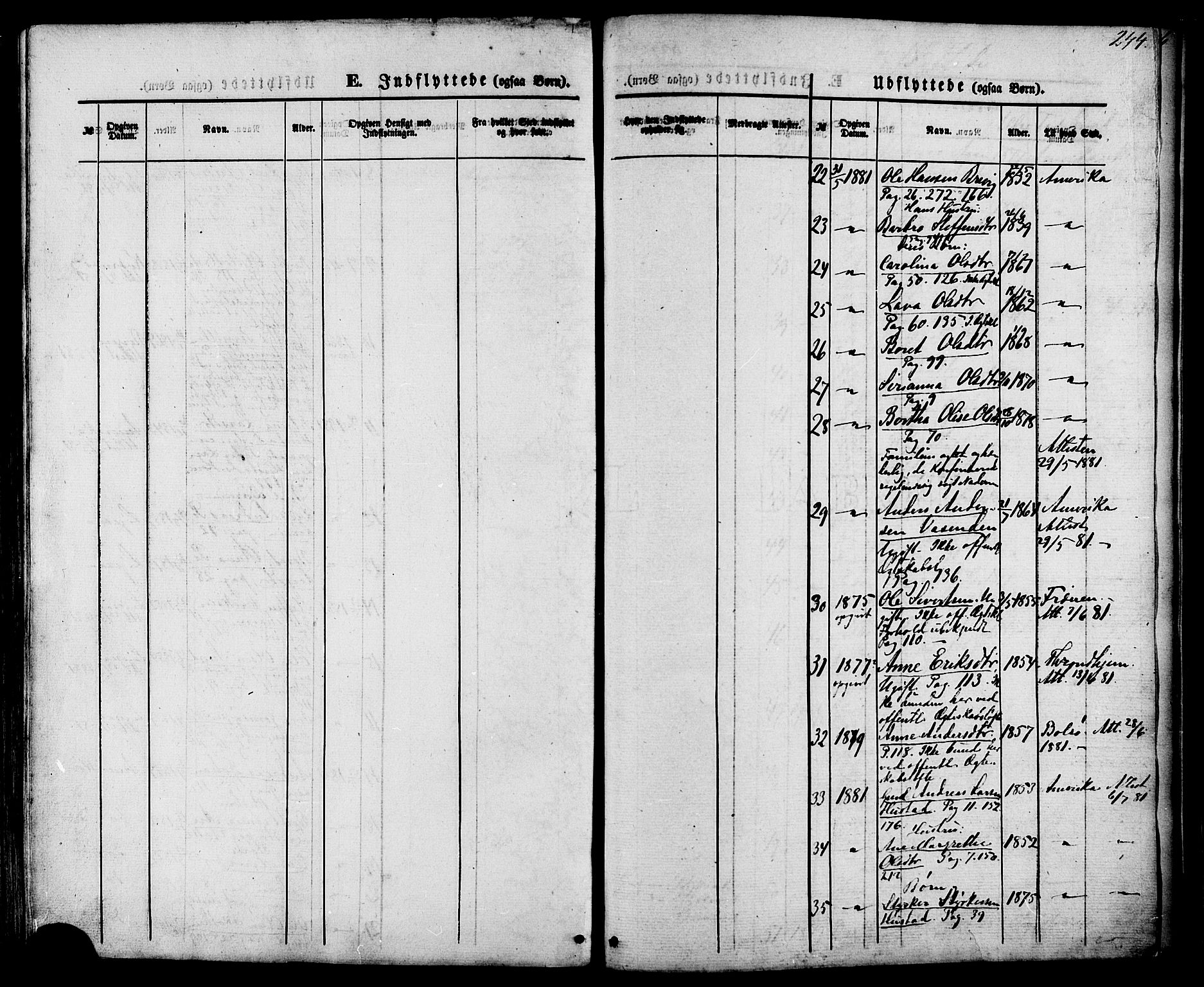 Ministerialprotokoller, klokkerbøker og fødselsregistre - Møre og Romsdal, SAT/A-1454/566/L0768: Parish register (official) no. 566A07, 1869-1881, p. 244