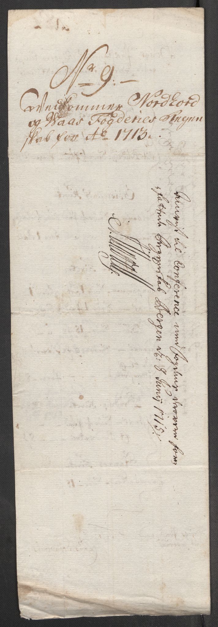 Rentekammeret inntil 1814, Reviderte regnskaper, Fogderegnskap, AV/RA-EA-4092/R51/L3195: Fogderegnskap Nordhordland og Voss, 1713, p. 196