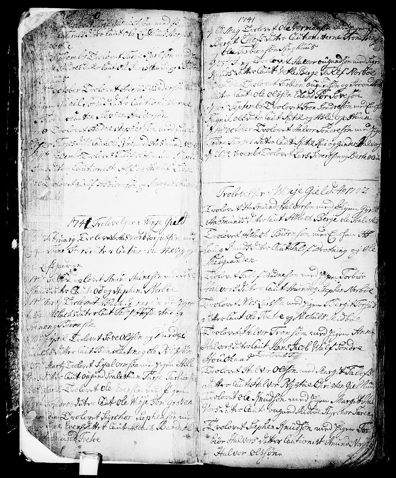 Vinje kirkebøker, SAKO/A-312/F/Fa/L0001: Parish register (official) no. I 1, 1717-1766, p. 8