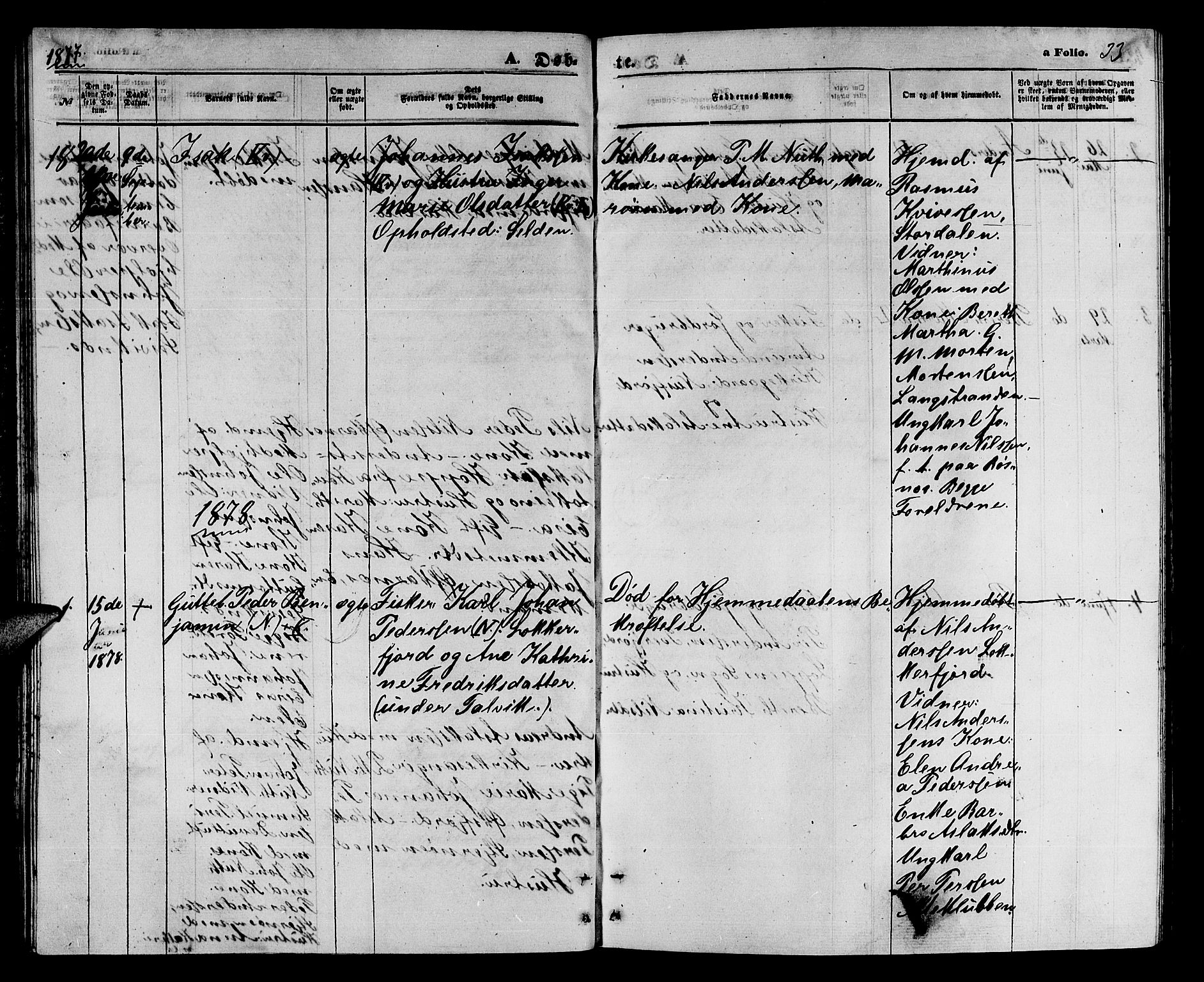 Loppa sokneprestkontor, SATØ/S-1339/H/Hb/L0004klokker: Parish register (copy) no. 4, 1864-1880, p. 33