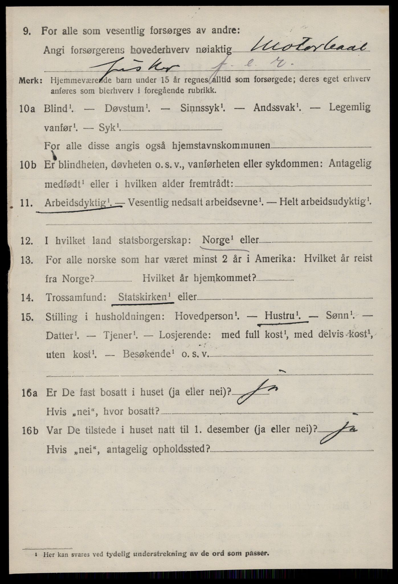 SAT, 1920 census for Giske, 1920, p. 2649