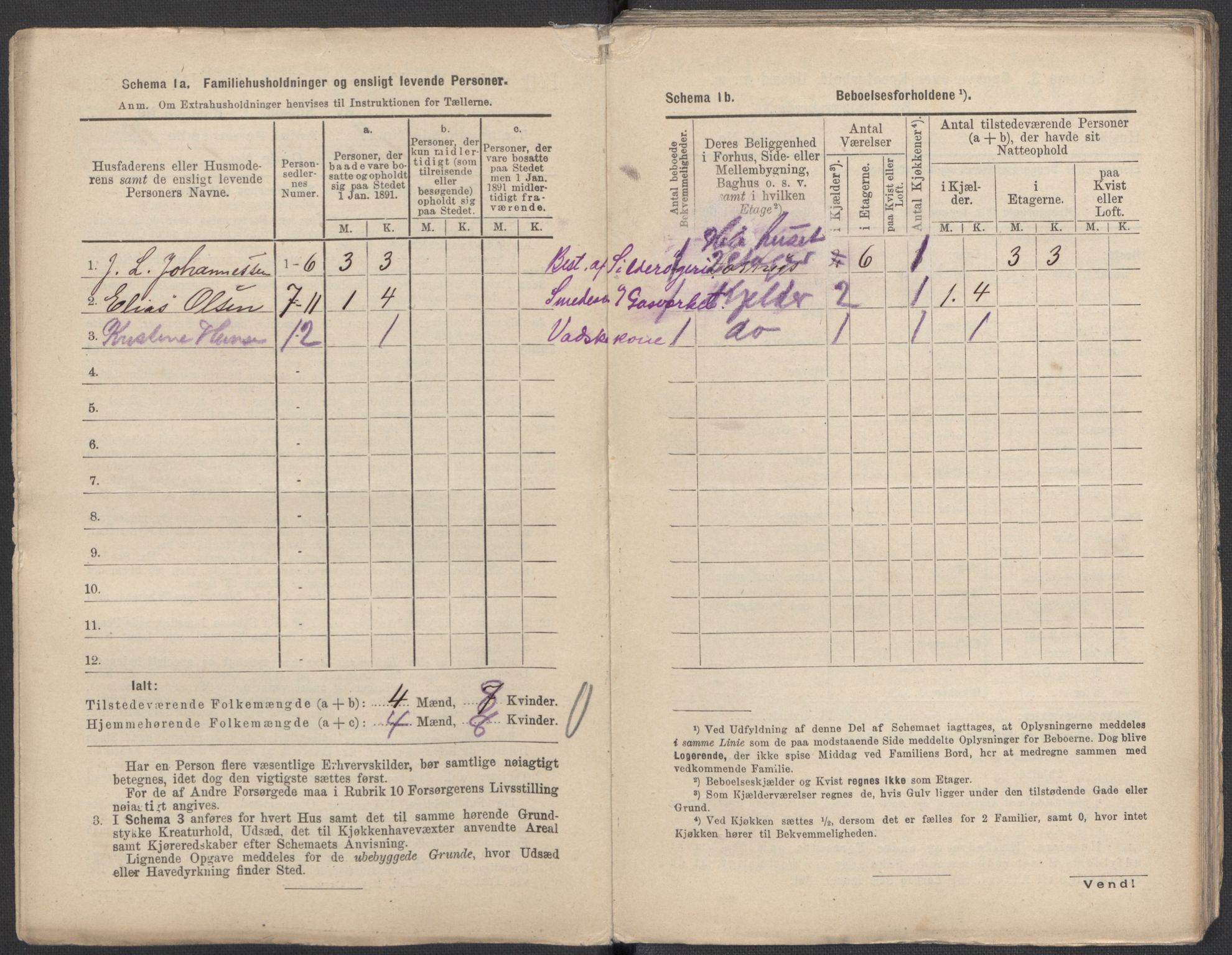 RA, 1891 Census for 1301 Bergen, 1891, p. 1757