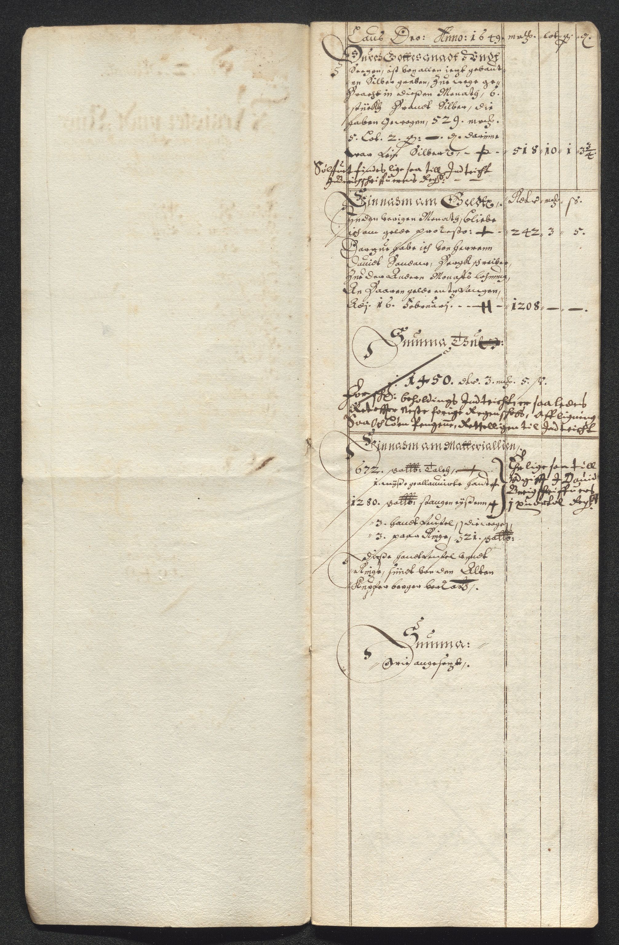 Kongsberg Sølvverk 1623-1816, AV/SAKO-EA-3135/001/D/Dc/Dcd/L0023: Utgiftsregnskap for gruver m.m., 1649, p. 431