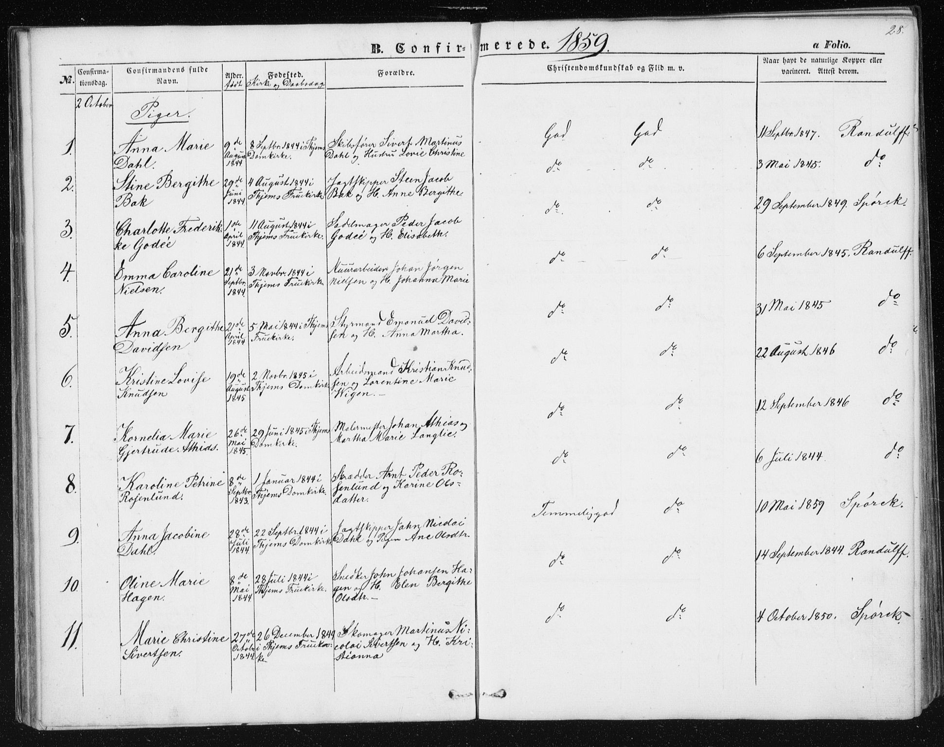 Ministerialprotokoller, klokkerbøker og fødselsregistre - Sør-Trøndelag, SAT/A-1456/602/L0114: Parish register (official) no. 602A12, 1856-1872, p. 28