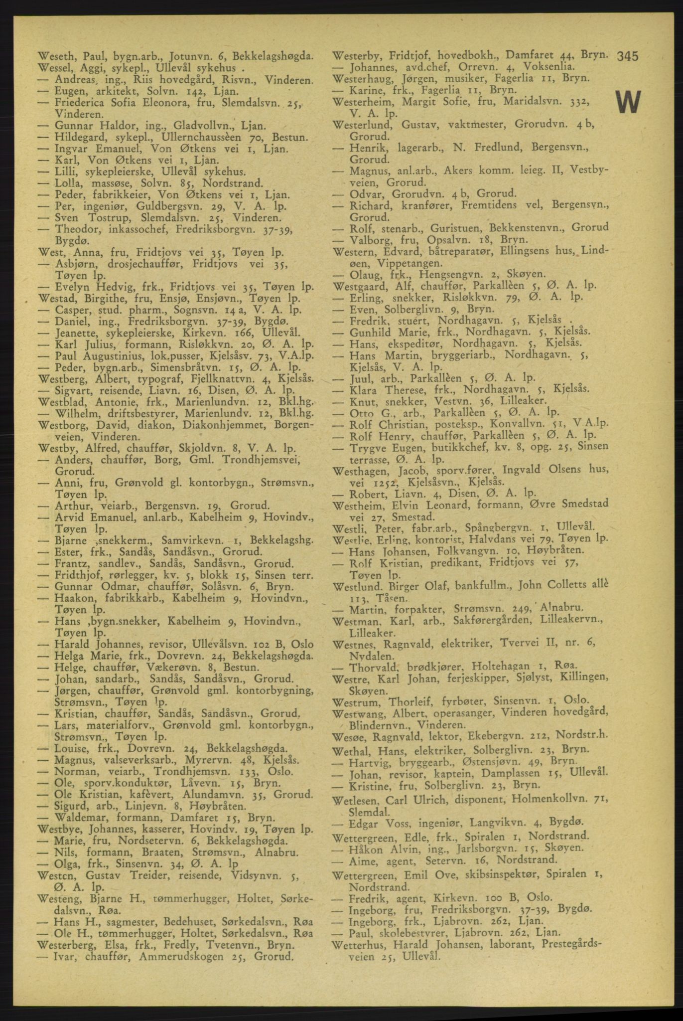Aker adressebok/adressekalender, PUBL/001/A/006: Aker adressebok, 1937-1938, p. 345